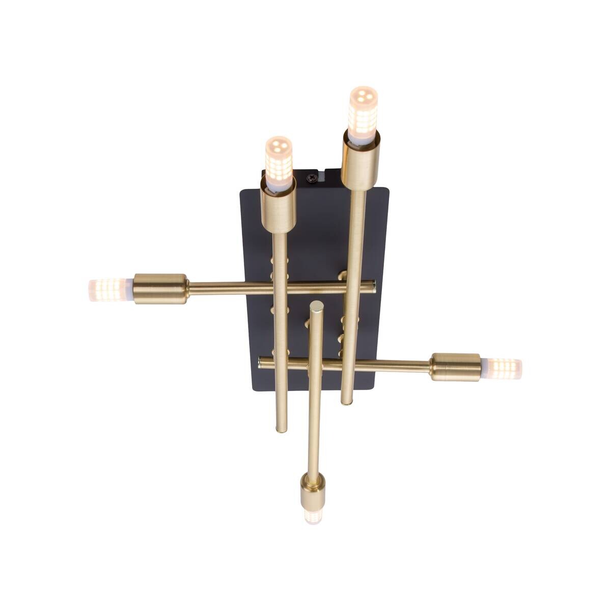 Näve Leuchten Deckenleuchte 1392745 messing Metall B/H/T: ca. 25,2x10x45,1 cm G9 5 Brennstellen