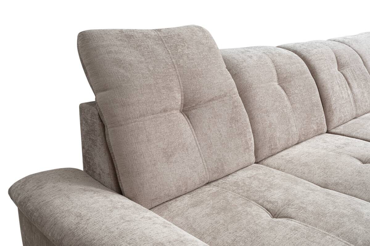 Wohnlandschaft Kendo grau Microfaser B/H/T: ca. 337x105x172 cm