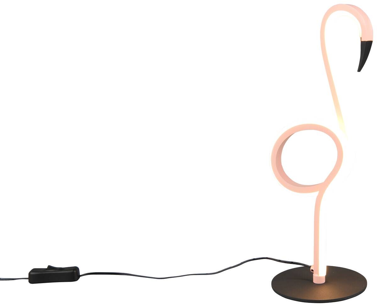 Reality Leuchten LED-Tischleuchte Ingo pink Metall B/L: ca. 35x14,5 cm