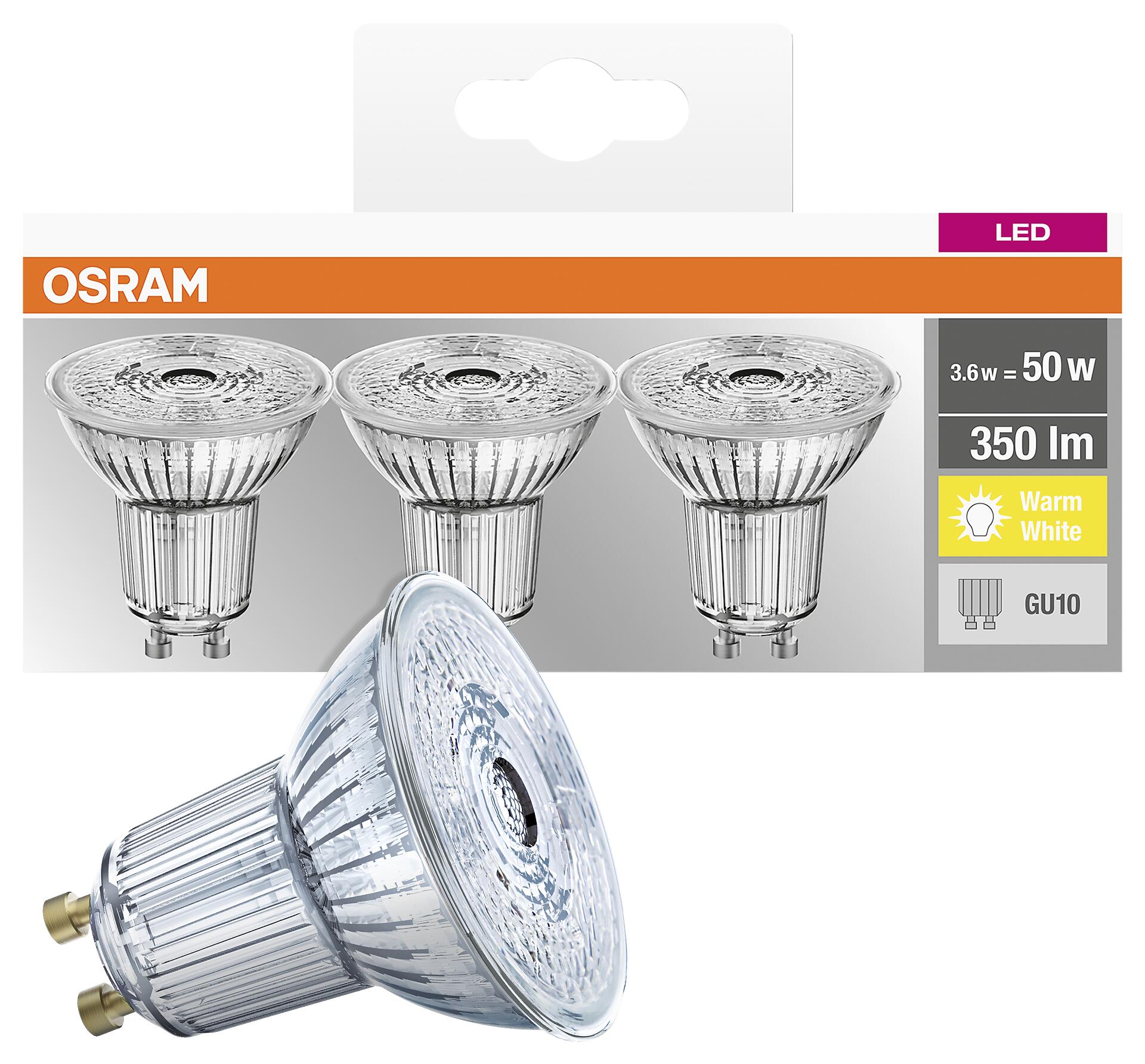 OSRAM Reflektorlampe AC2703 3er Pack GU10