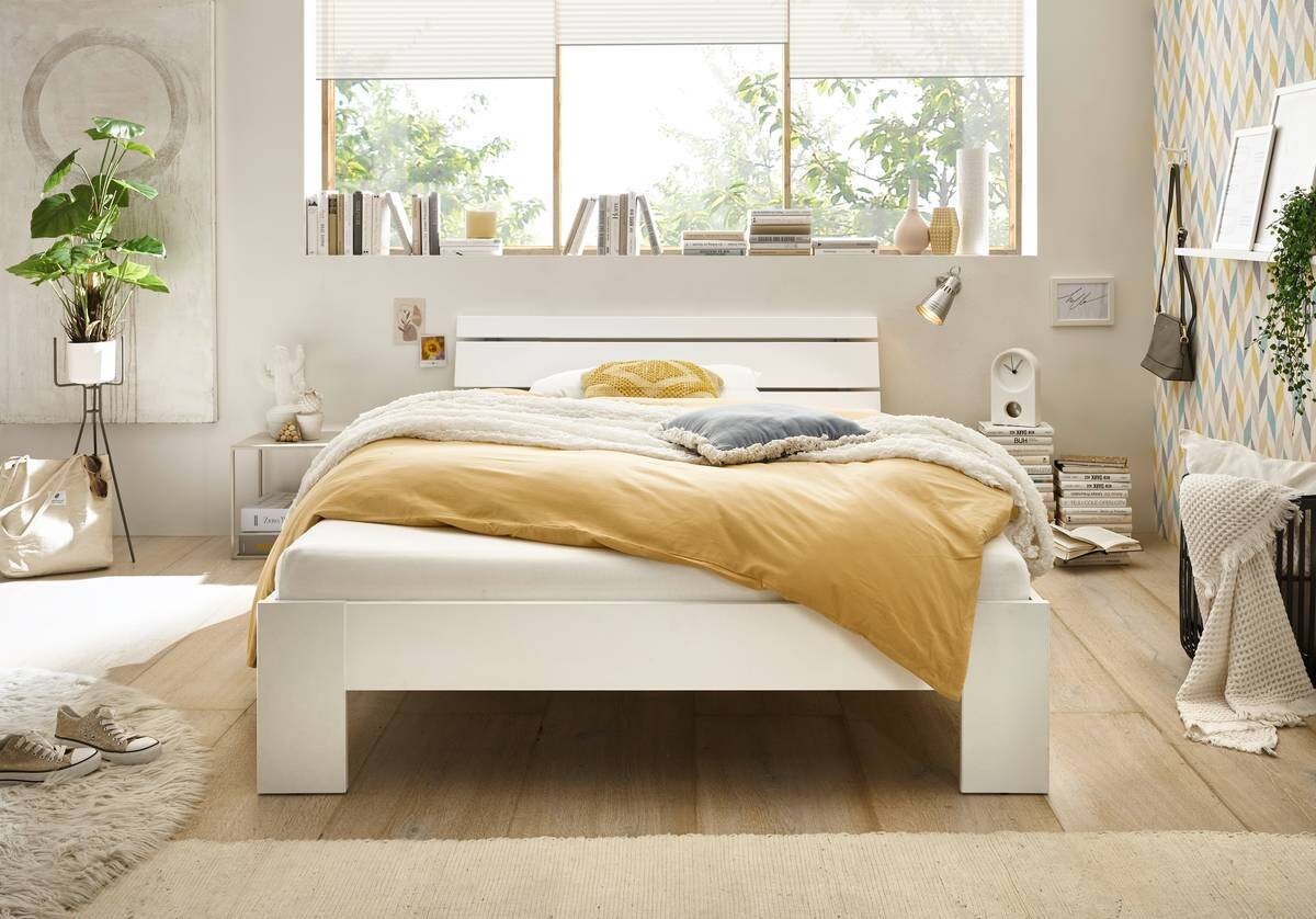 Futonbett Brest weiß Liegefläche B/L: ca. 140x200 cm