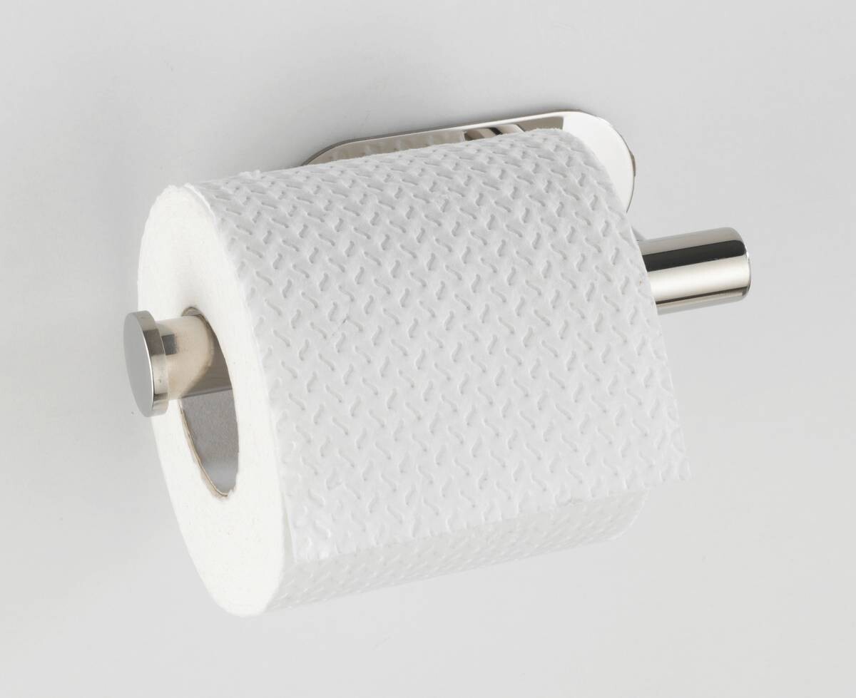 Turbo-Loc Toilettenpapierhalter silber Metall B/H/T: ca. 4,5x16x7 cm