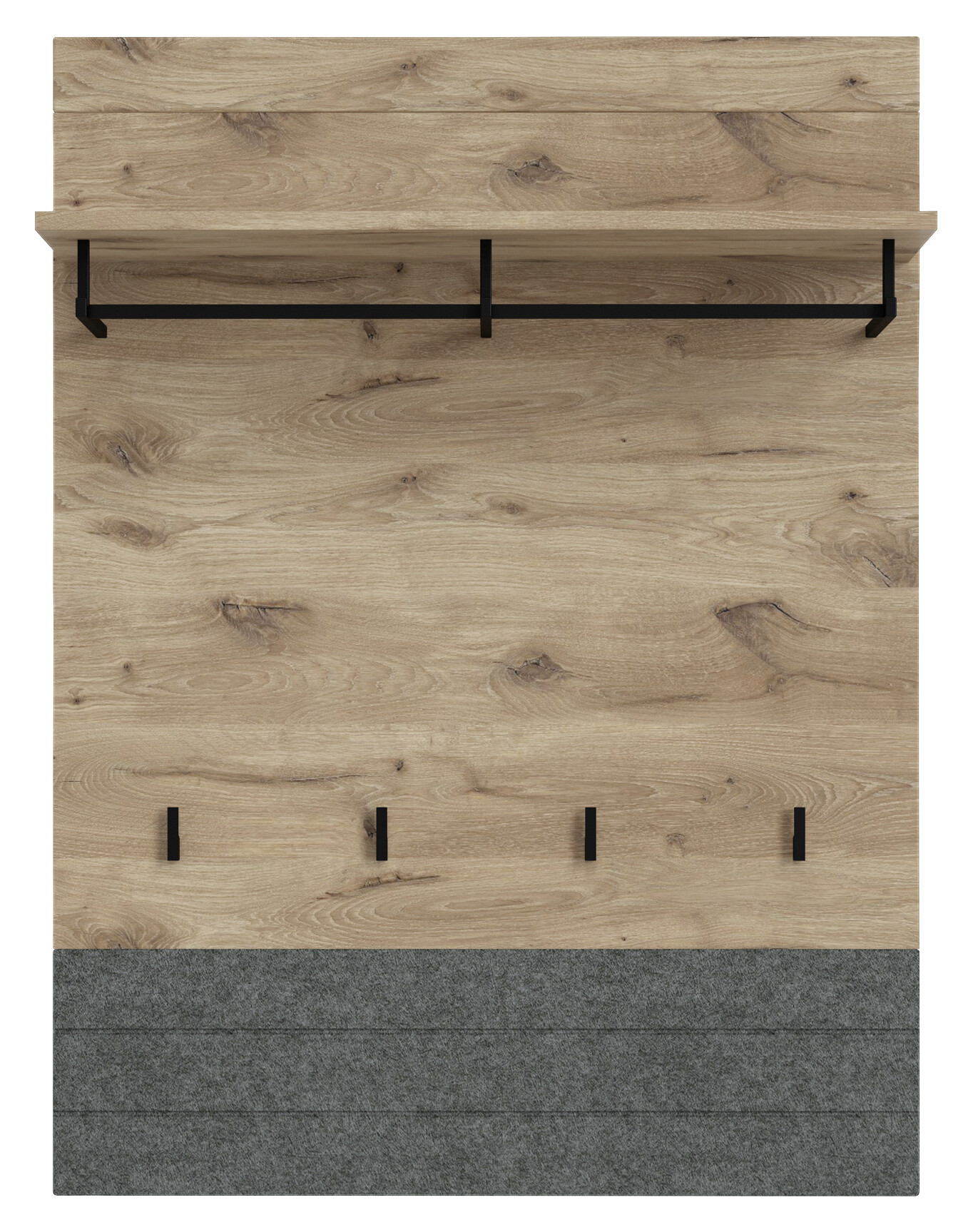 Garderobenpaneel Roxy Eiche Viking Nachbildung B/H/T: ca. 80x107x31 cm Garderobenpaneel Roxy Eiche Viking Nachbildung B/H/T: ca. 80x107x31 cm