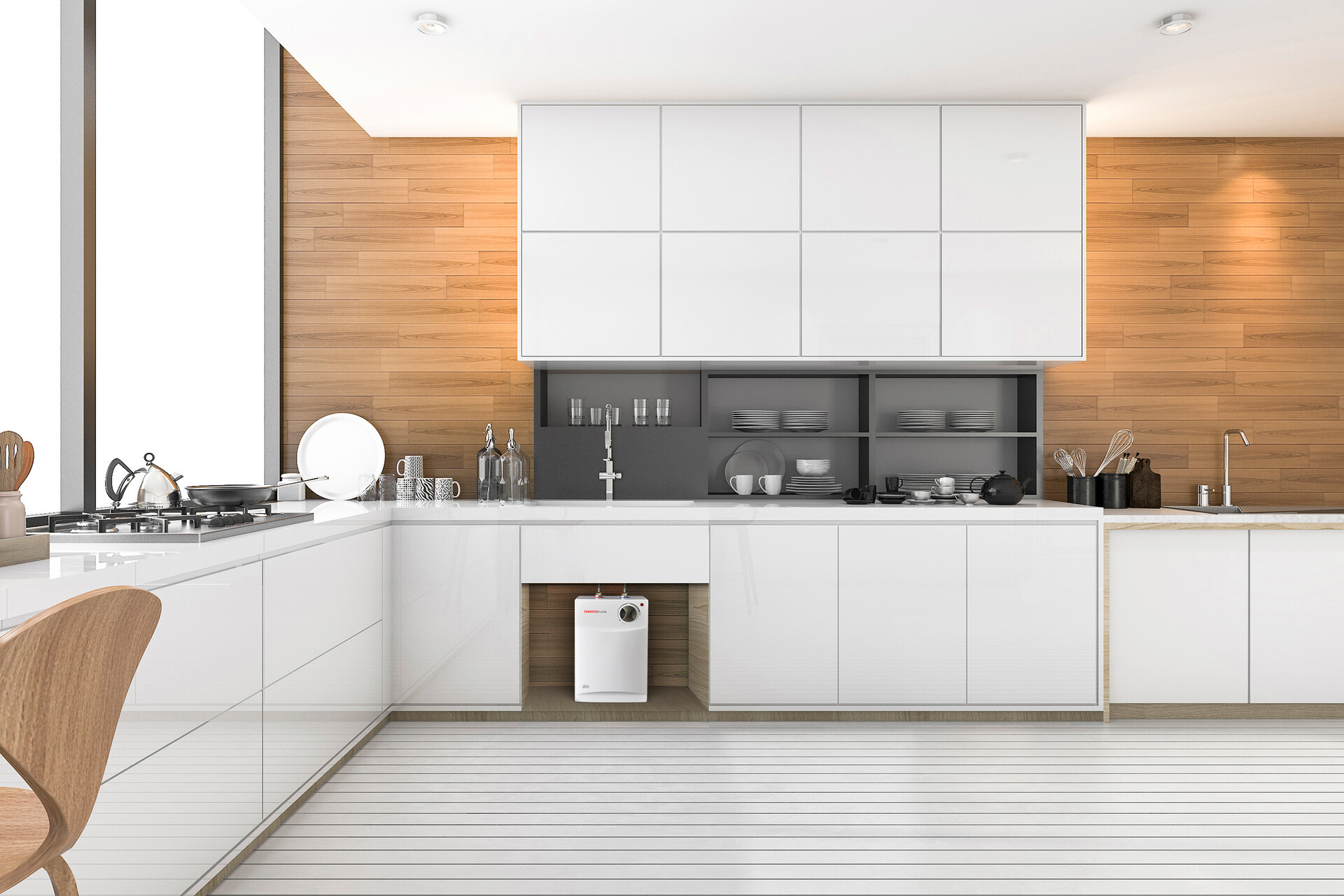 Respekta Untertischspeicher-Set Thermoflow weiß B/H/T: ca. 27x42x18 cm