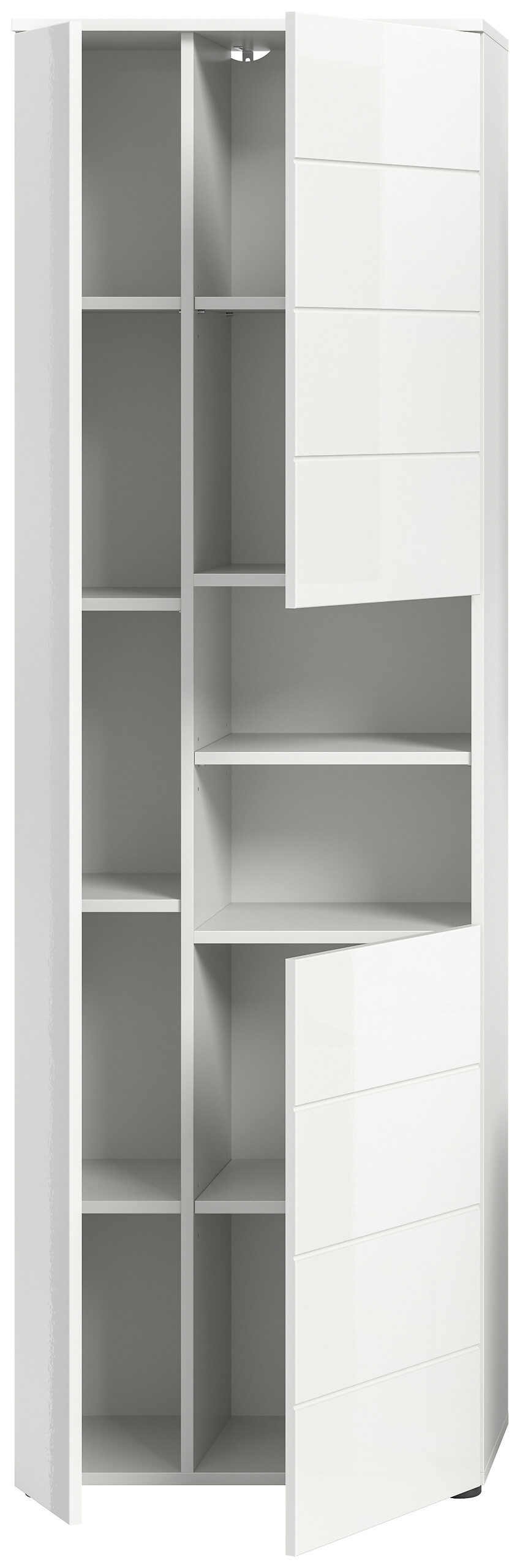 Badhochschrank VIRA weiß weiß Hochglanz B/H/T: ca. 60x190x34 cm