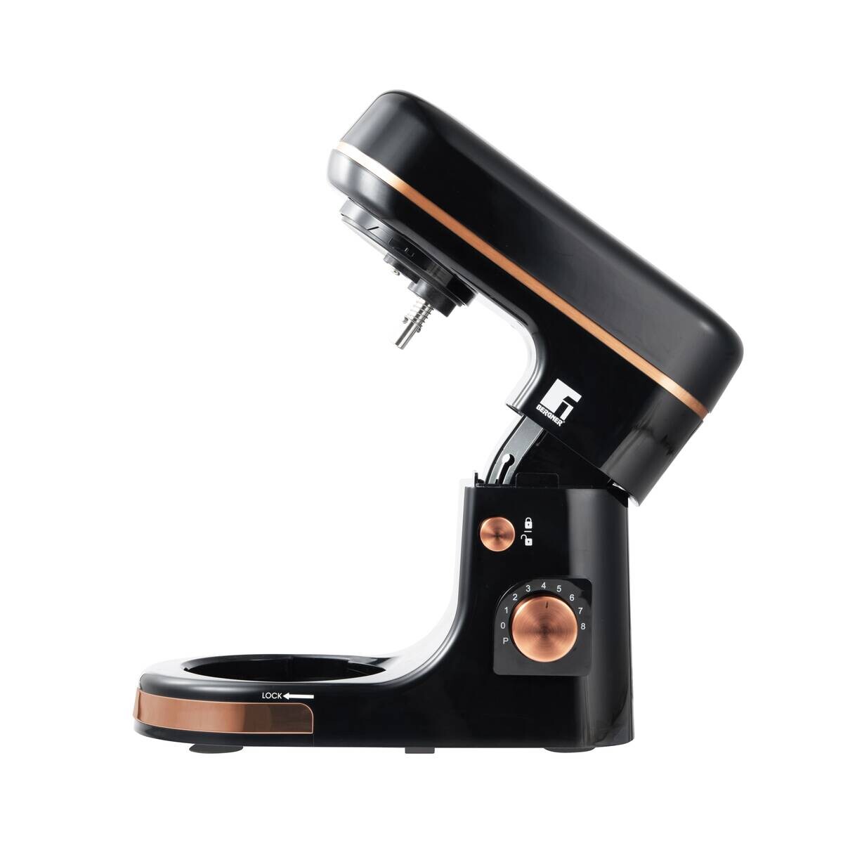 BERGNER Küchenmaschine schwarz silber B/H/L: ca. 23,5x31,8x35 cm