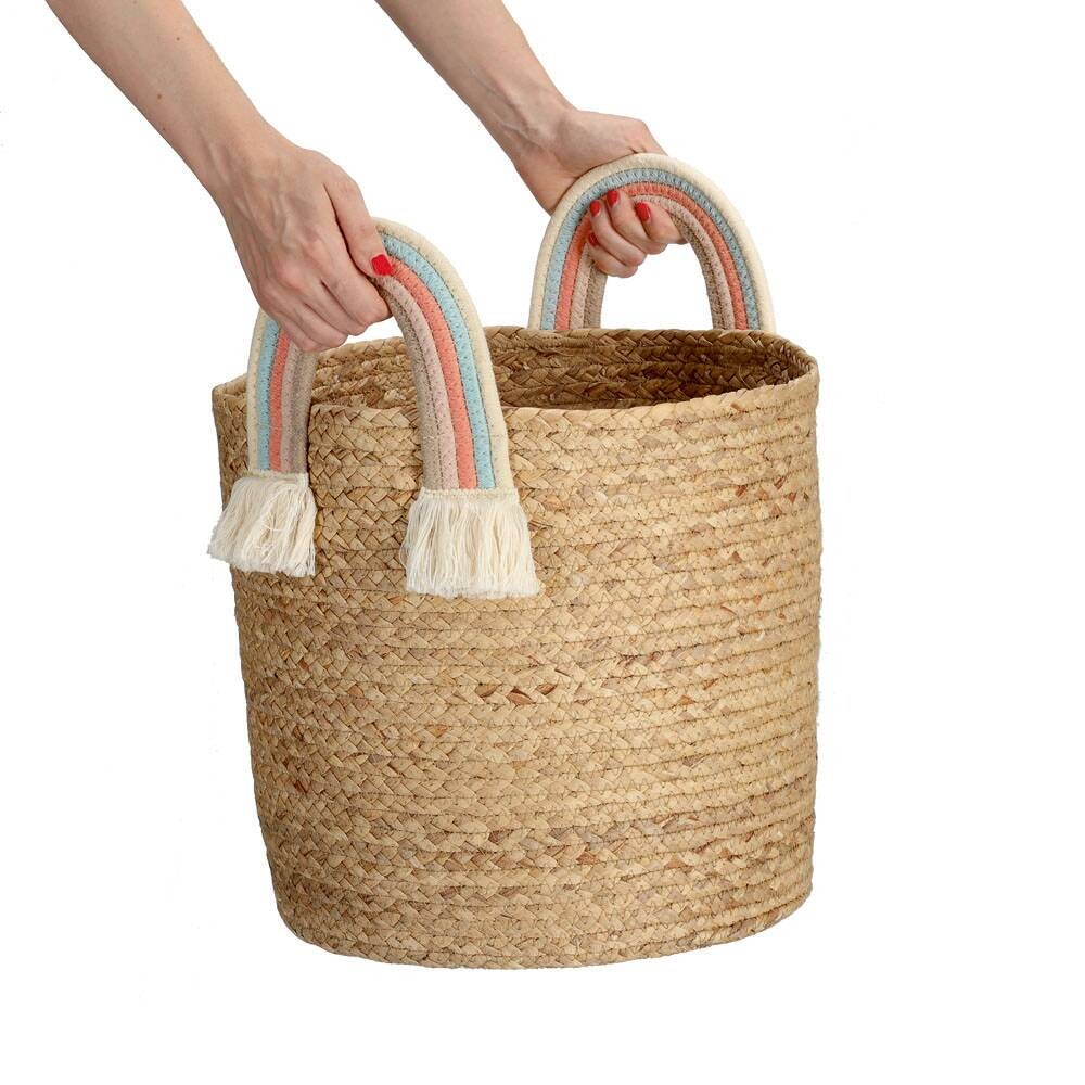 Zeller Korb Rainbow multicolor Baumwolle B/H/L: ca. 35x34x35 cm