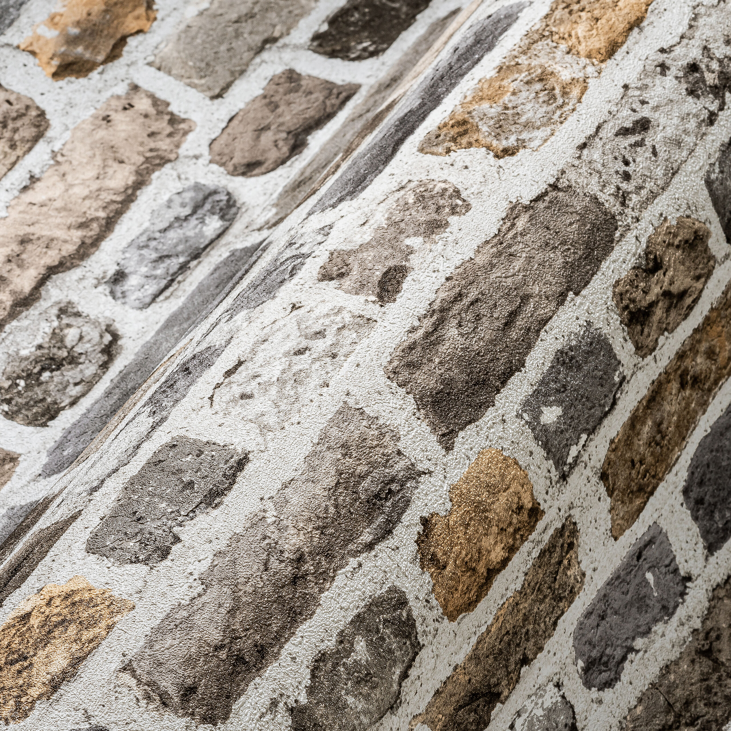 A.S.Creation Vliestapete weiß braun B/H/D: ca. 53x1005x8,8 cm