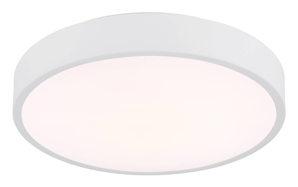 GLOBO LED-Deckenleuchte Opal weiß Kunststoff Metall H/D: ca. 7x33,2 cm 1 Brennstellen