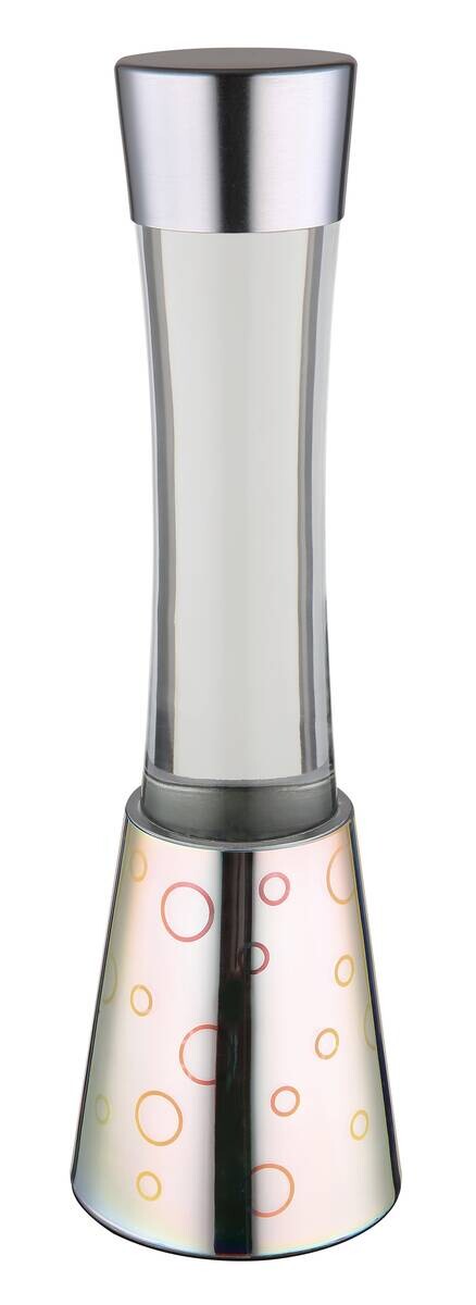 GLOBO LED-Tischleuchte Sparkle klar Chrom schwarz PVC Glas H/D: ca. 40,6x12,5 cm 1 Brennstellen