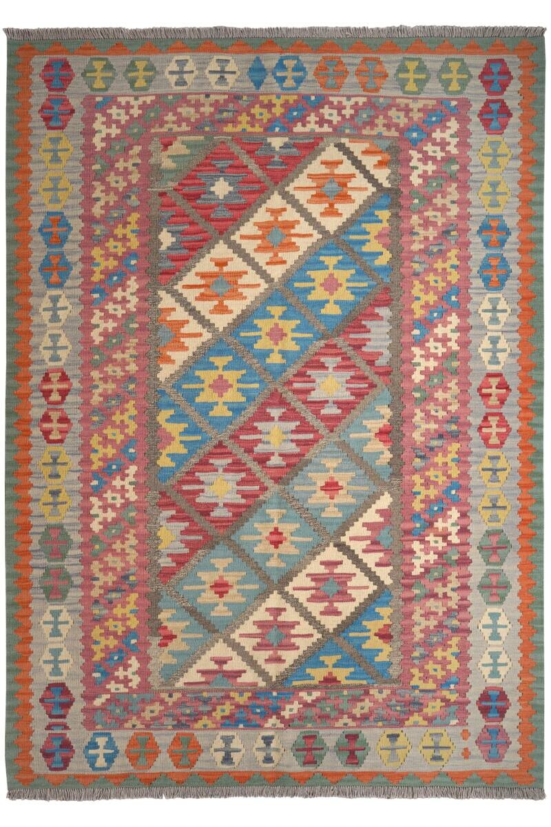 PersaTepp Teppich Kelim Gashgai grau B/H/L: ca. 173x1x245 cm
