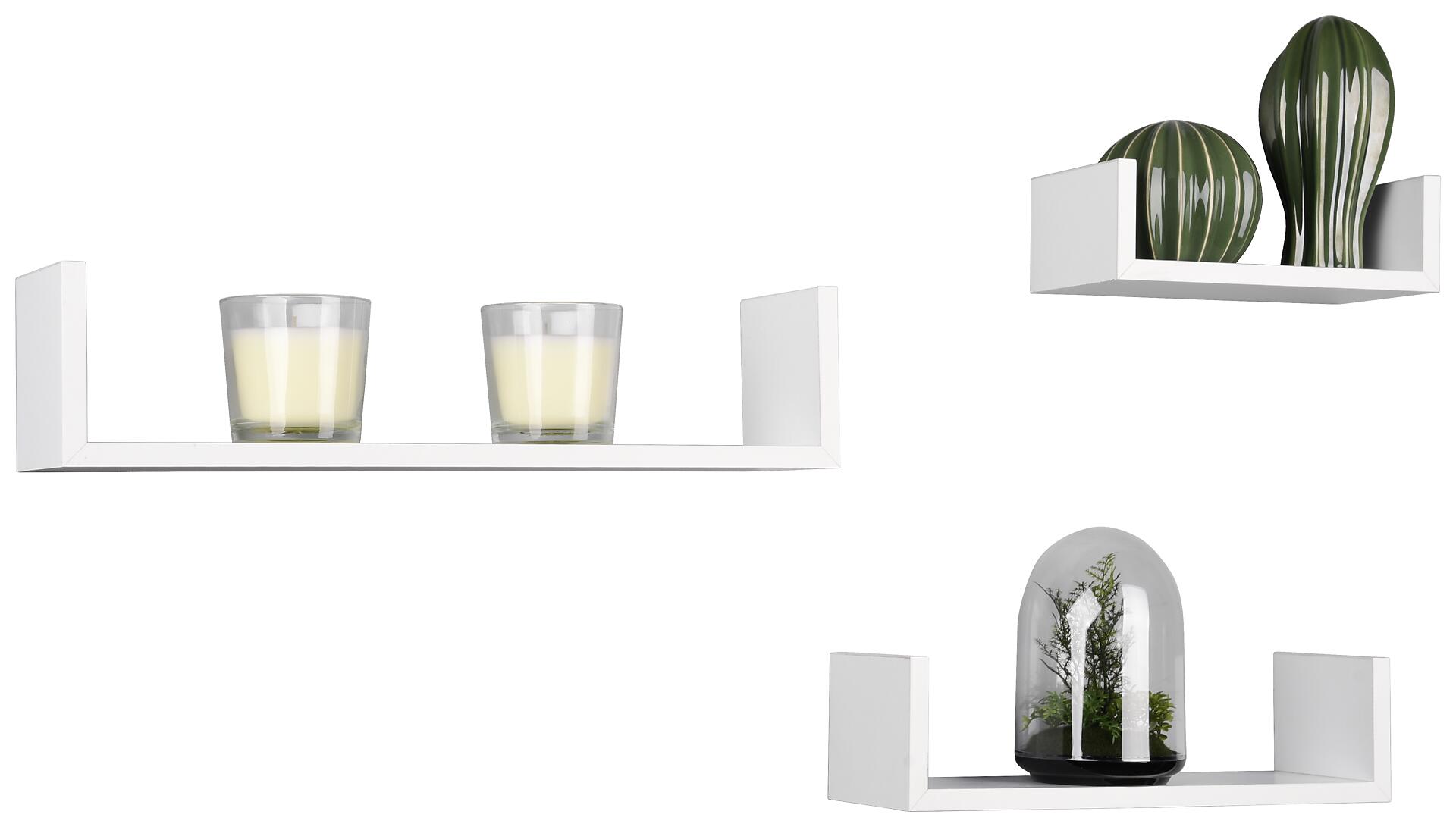 Wandregal Ava weiß B/H/T: ca. 42,5x10x9,8 cm Wandregal Ava weiß B/H/T: ca. 42,5x10x9,8 cm