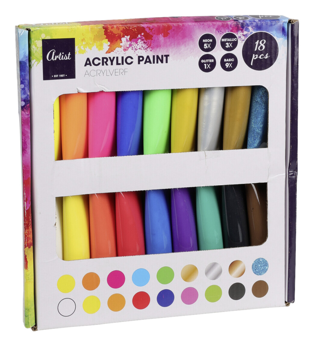 Acrylfarben-Set B/H/L: ca. 24x3x25 cm Acrylfarben-Set B/H/L: ca. 24x3x25 cm