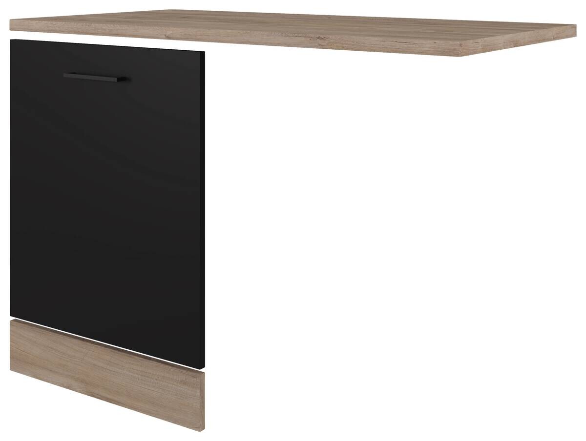 Geschirrspüler- Frontset Capri schwarz matt B/H/T: ca. 110x85x60 cm