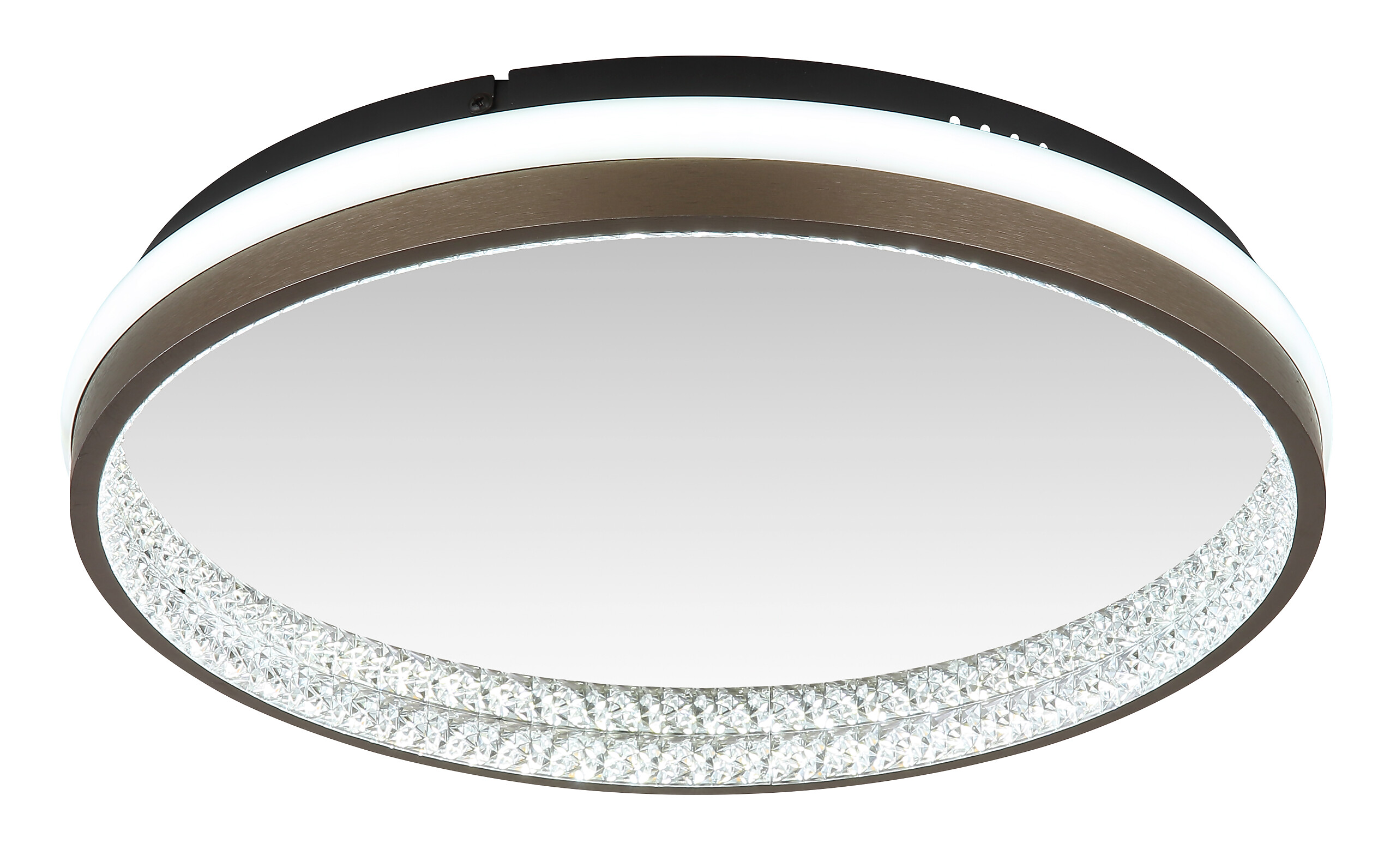 GLOBO LED-Deckenleuchte Opal dunkelgrau mattschwarz Kunststoff Metall H/D: ca. 6x39,7 cm 1 Brennstellen