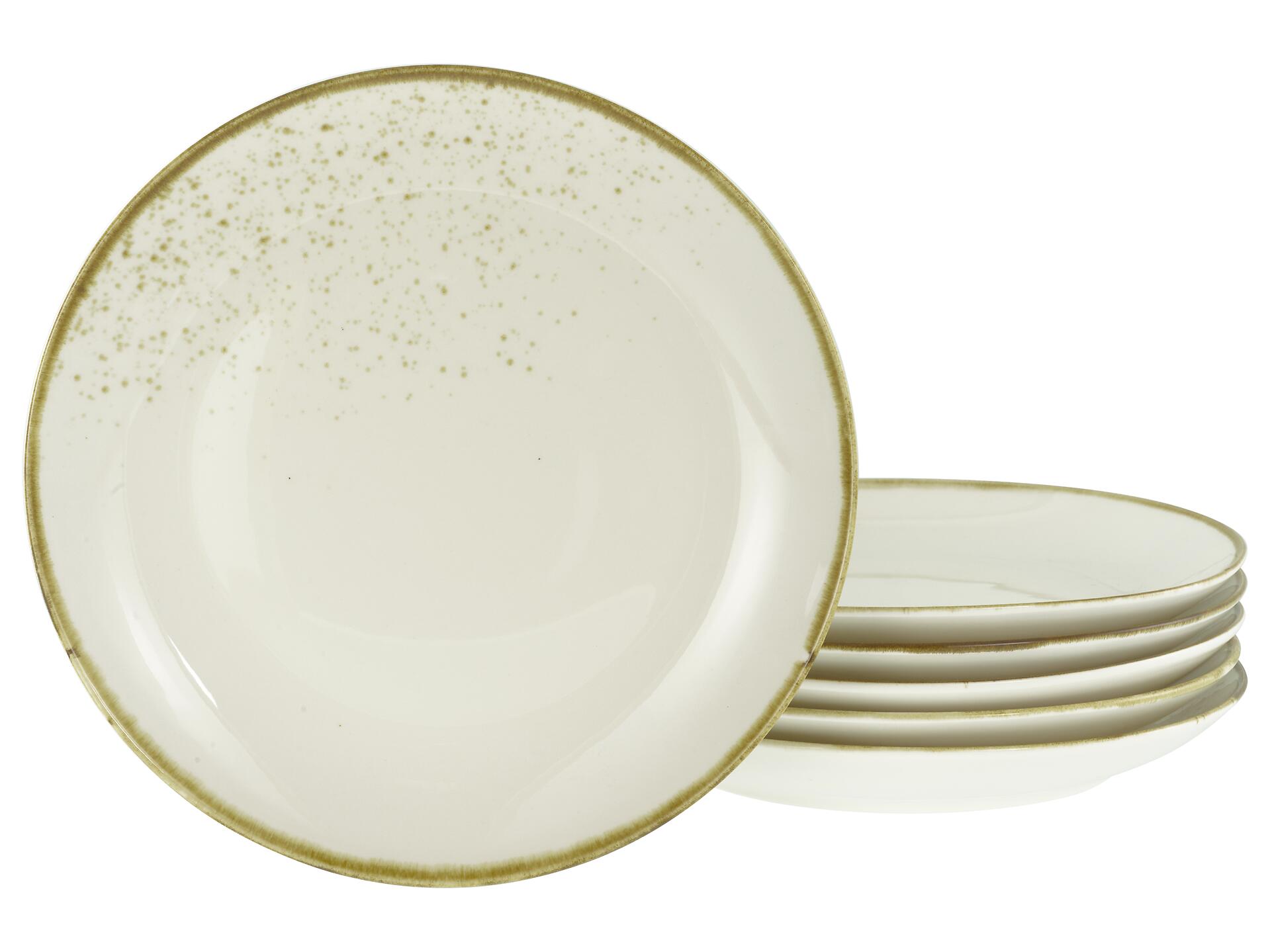 CreaTable Tellerset Nature Collection creme Steinzeug