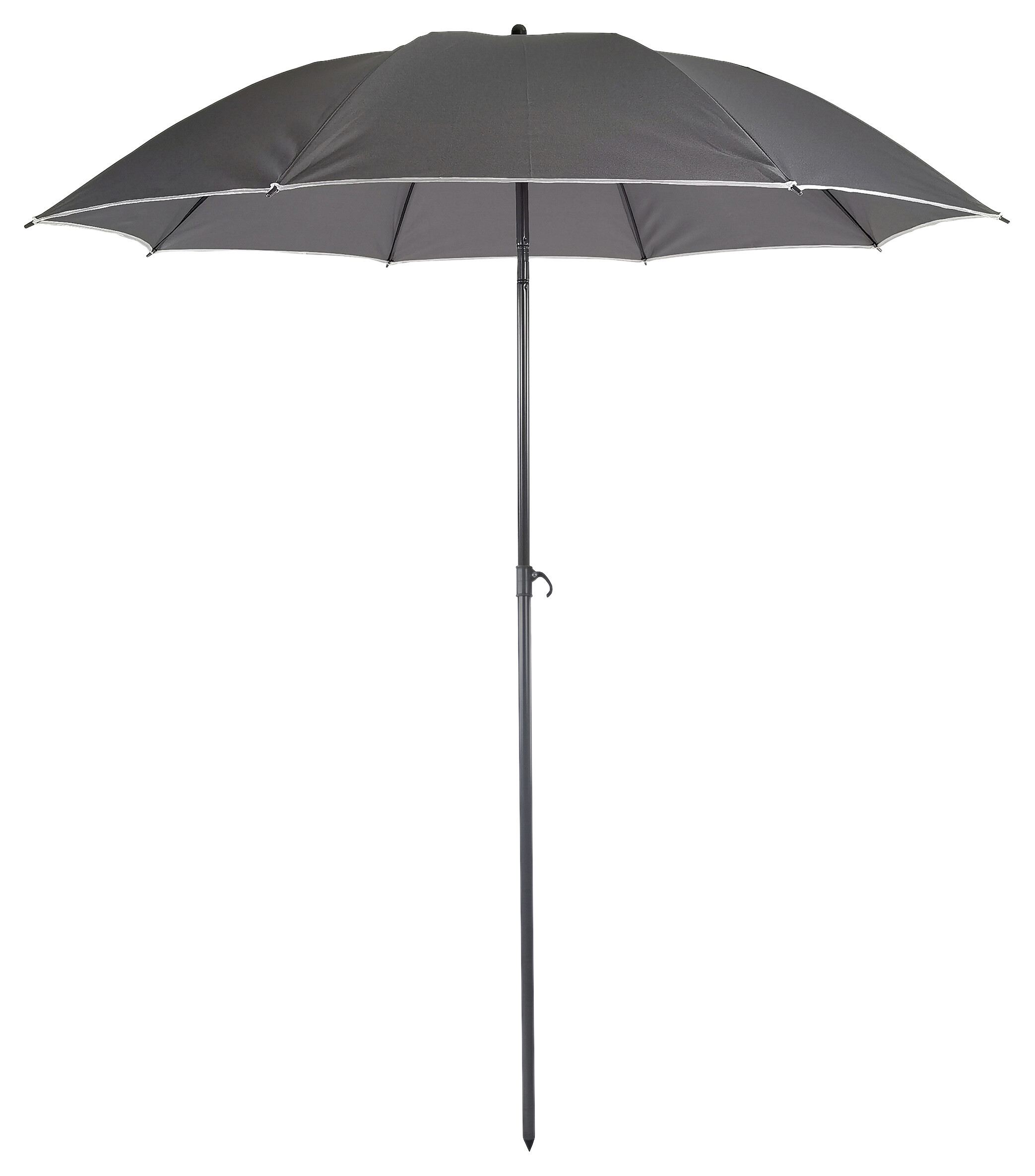 VCM Balkon-Sonnenschirm anthrazit Stahl H/D: ca. 280x180 cm