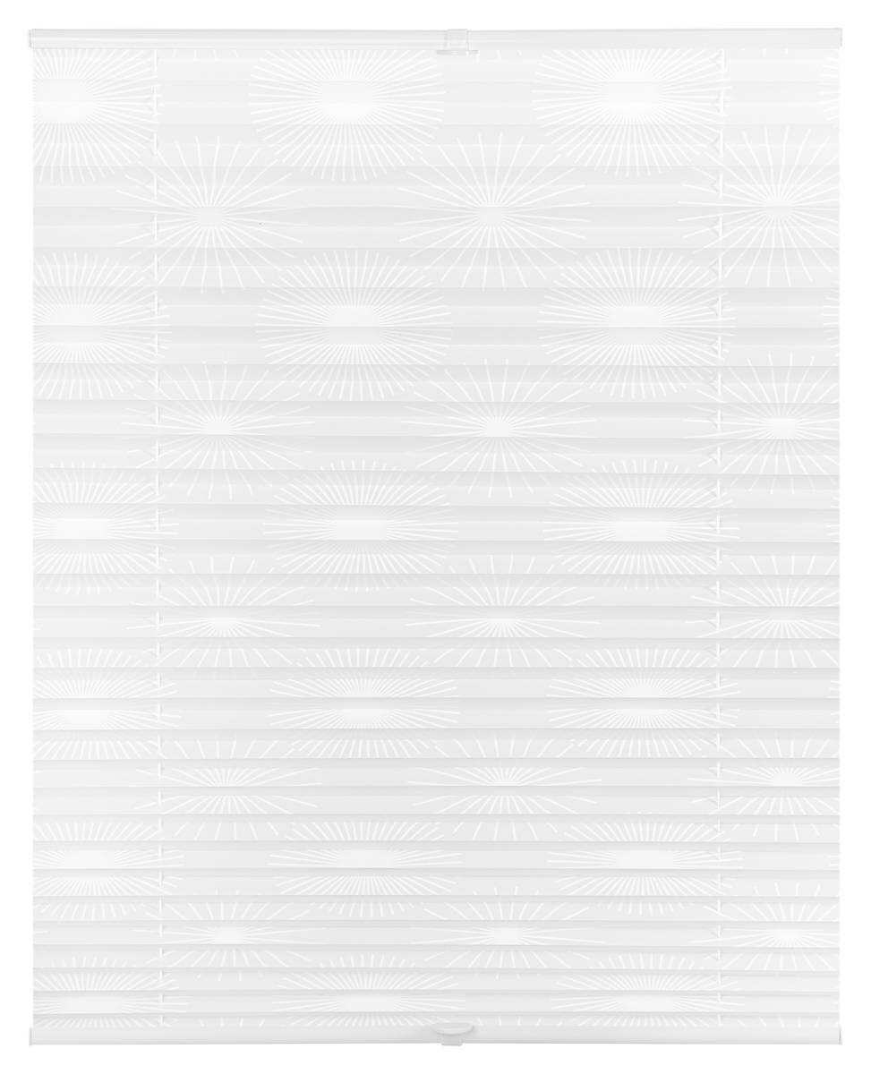 LICHTBLICK Spannplissee Sonne weiß B/L: ca. 70x130 cm