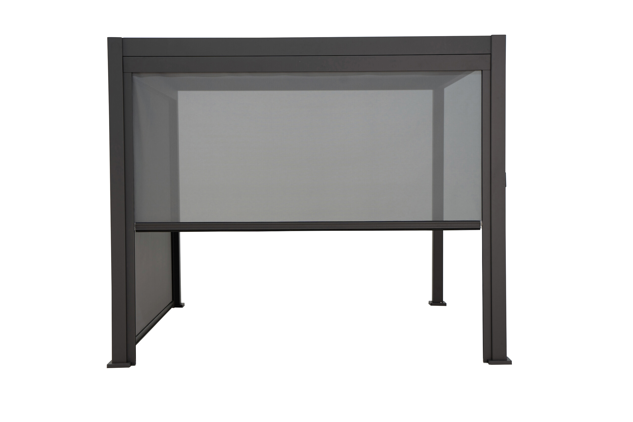 Mirador Sonnenrollo für Pergola Classic und Deluxe anthrazit Aluminium B/H/L: ca. 279,1x236,5x7 cm