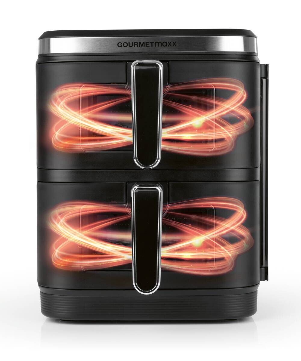 GOURMETmaxx Heißluftfritteuse schwarz Kunststoff B/H/L: ca. 28,6x35,5x44,3 cm ca. 5 l