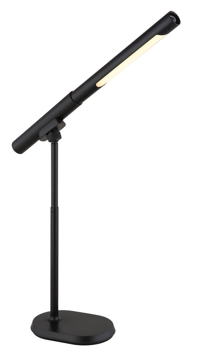 GLOBO LED-Tischleuchte Opal mattschwarz Metall Kunststoff B/H/T: ca. 40,4x44,5x10,9 cm 1 Brennstellen