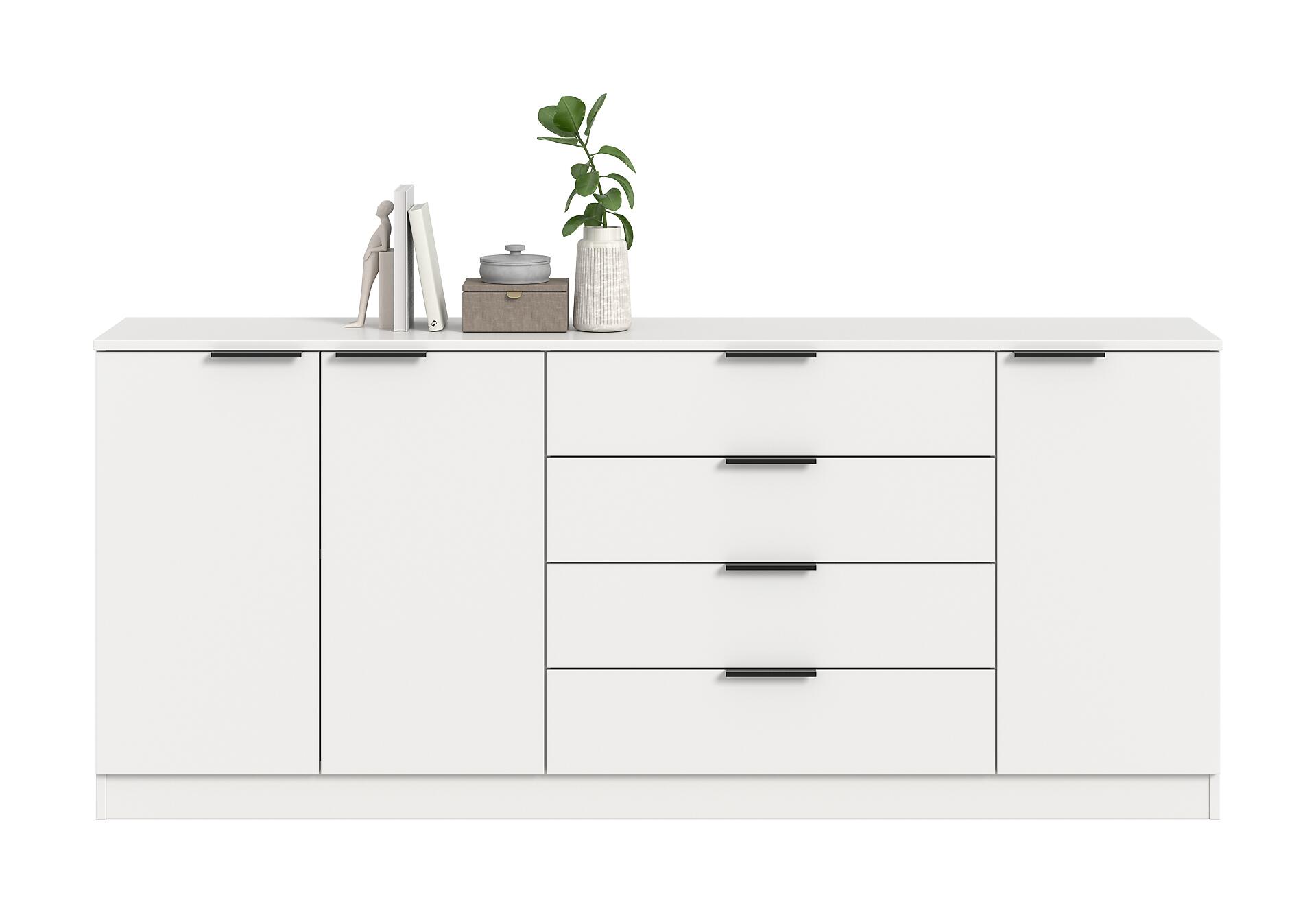 Kommode KOPENHAGEN weiß B/H/T: ca. 185x80x35 cm