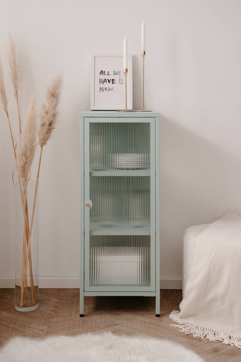 Vitrine Milton mint B/H/T: ca. 40x102x40 cm Vitrine Milton mint B/H/T: ca. 40x102x40 cm