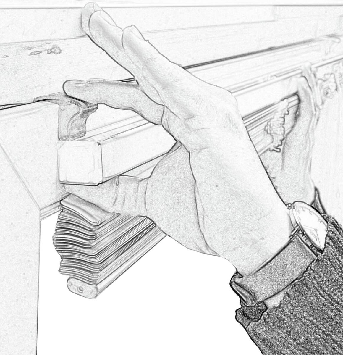 Alu-Jalousie Schiefergrau B/L: ca. 90x175 cm