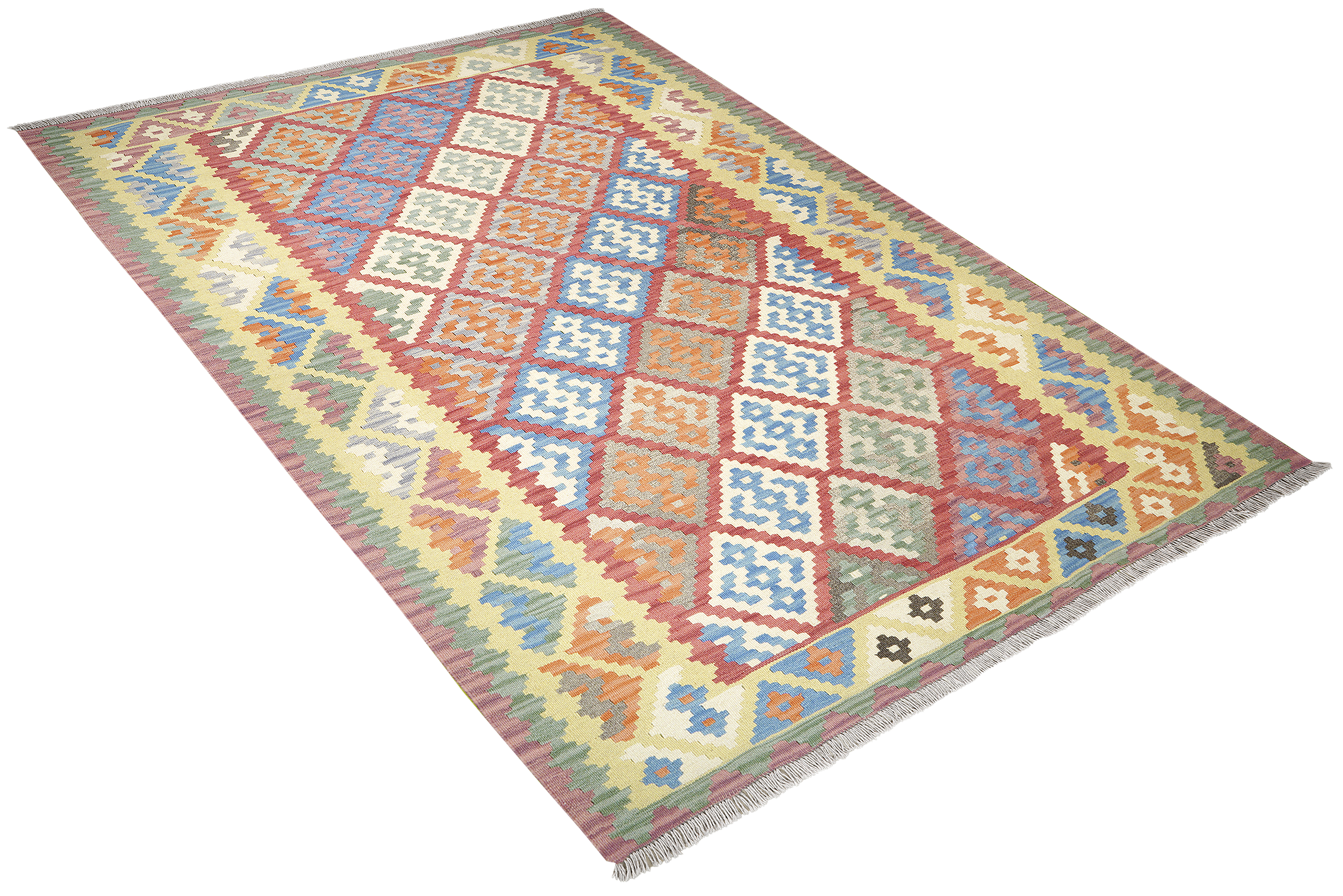 PersaTepp Teppich Kelim Gashgai gelb B/H/L: ca. 182x1x253 cm