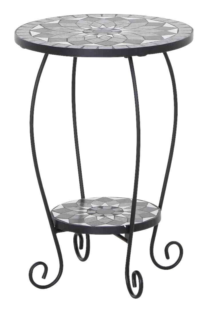 Gardamo Hocker COMO schwarz Stahl