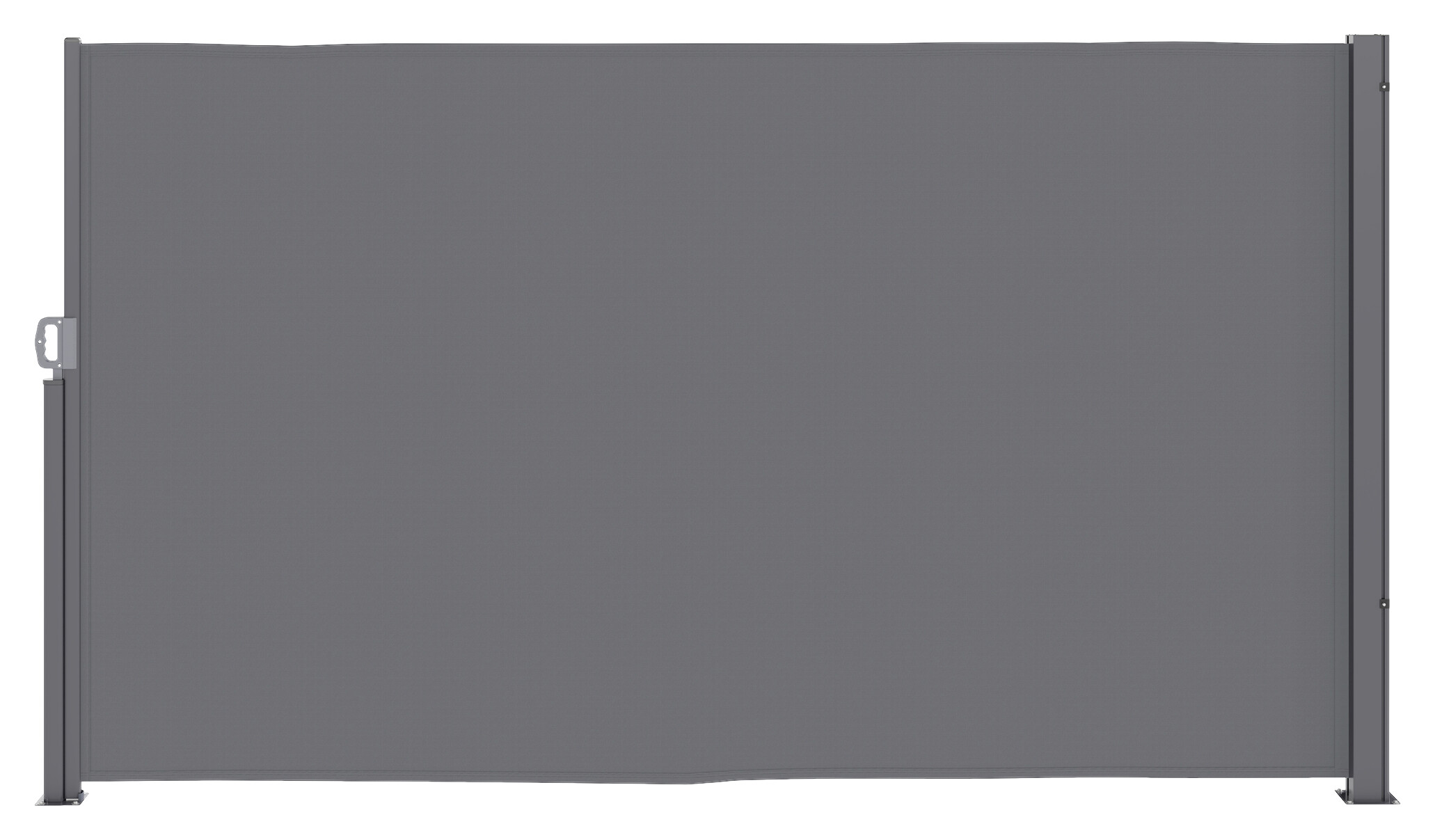 Outsunny Seitenmarkise dunkelgrau Aluminium B/H/L: ca. 1x180x300 cm