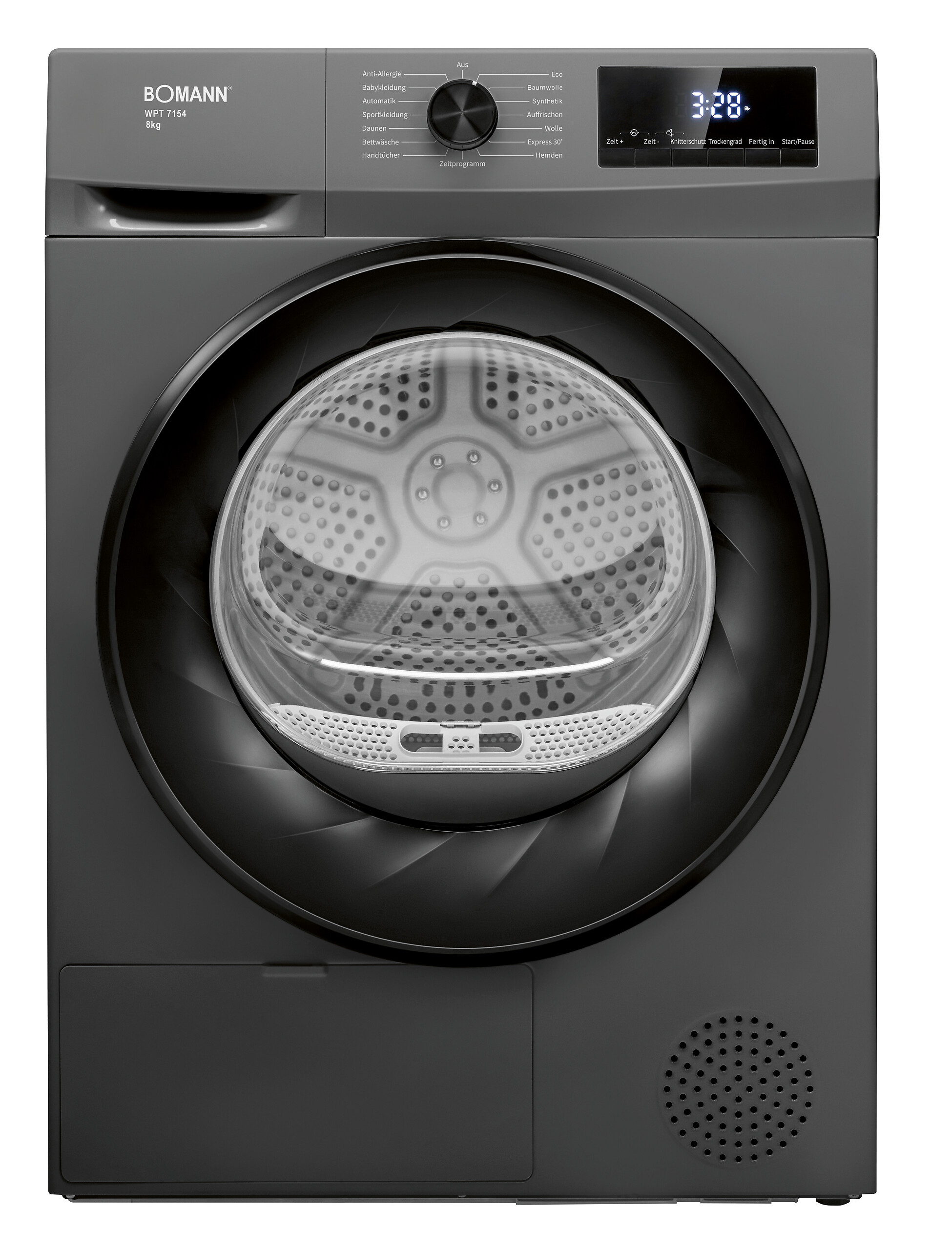 Bomann Wärmepumpentrockner WPT 7154 titanfarbig B/H/T: ca. 59,5x84,5x58 cm ca. 8 kg