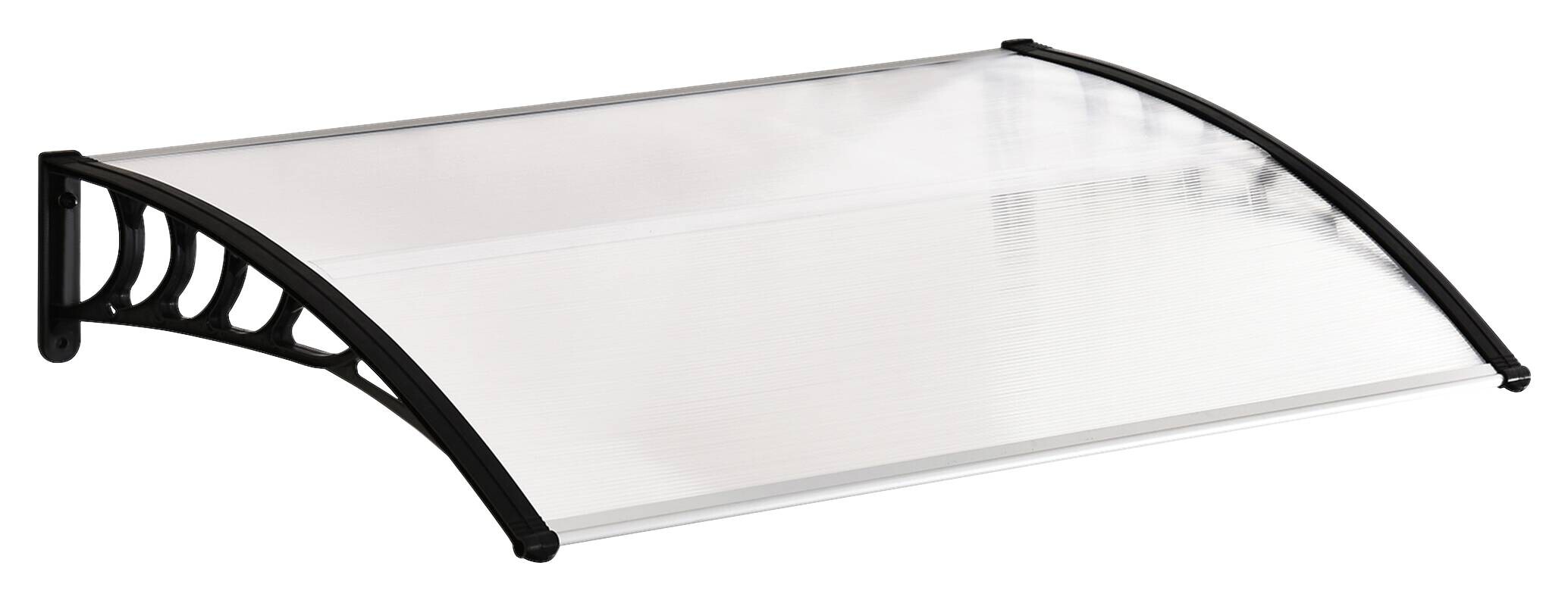 Outsunny Vordach weiß B/H/L: ca. 150x90x25 cm