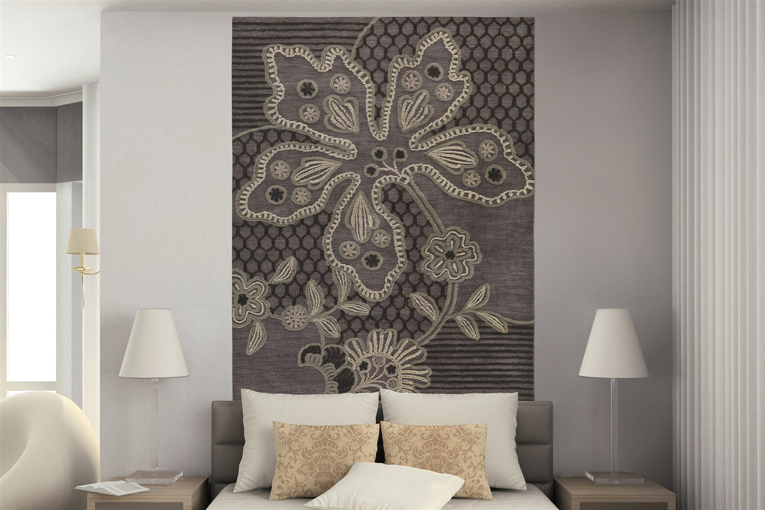 Arte Espina Kurzflorteppich Mood 4306 braun B/L: ca. 120x180 cm