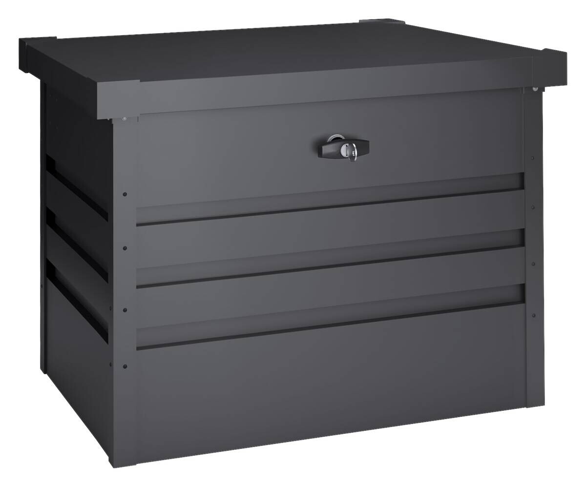 HOGGAR Aufbewahrungsbox Sveg anthrazit Metall B/H/L: ca. 72x63x61 cm