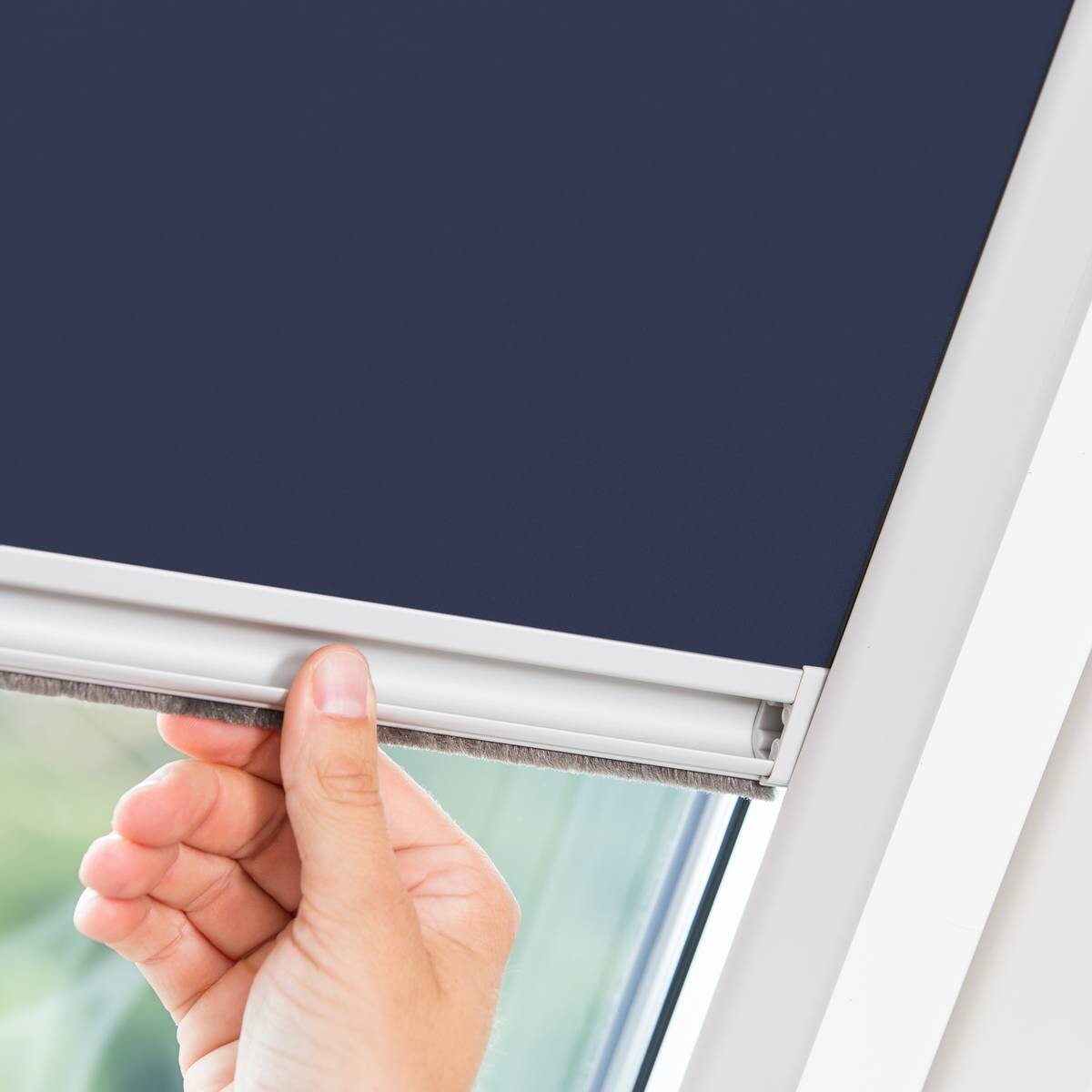 LICHTBLICK Dachfensterrollo Skylight VD blau B/L: ca. 97,3x100 cm