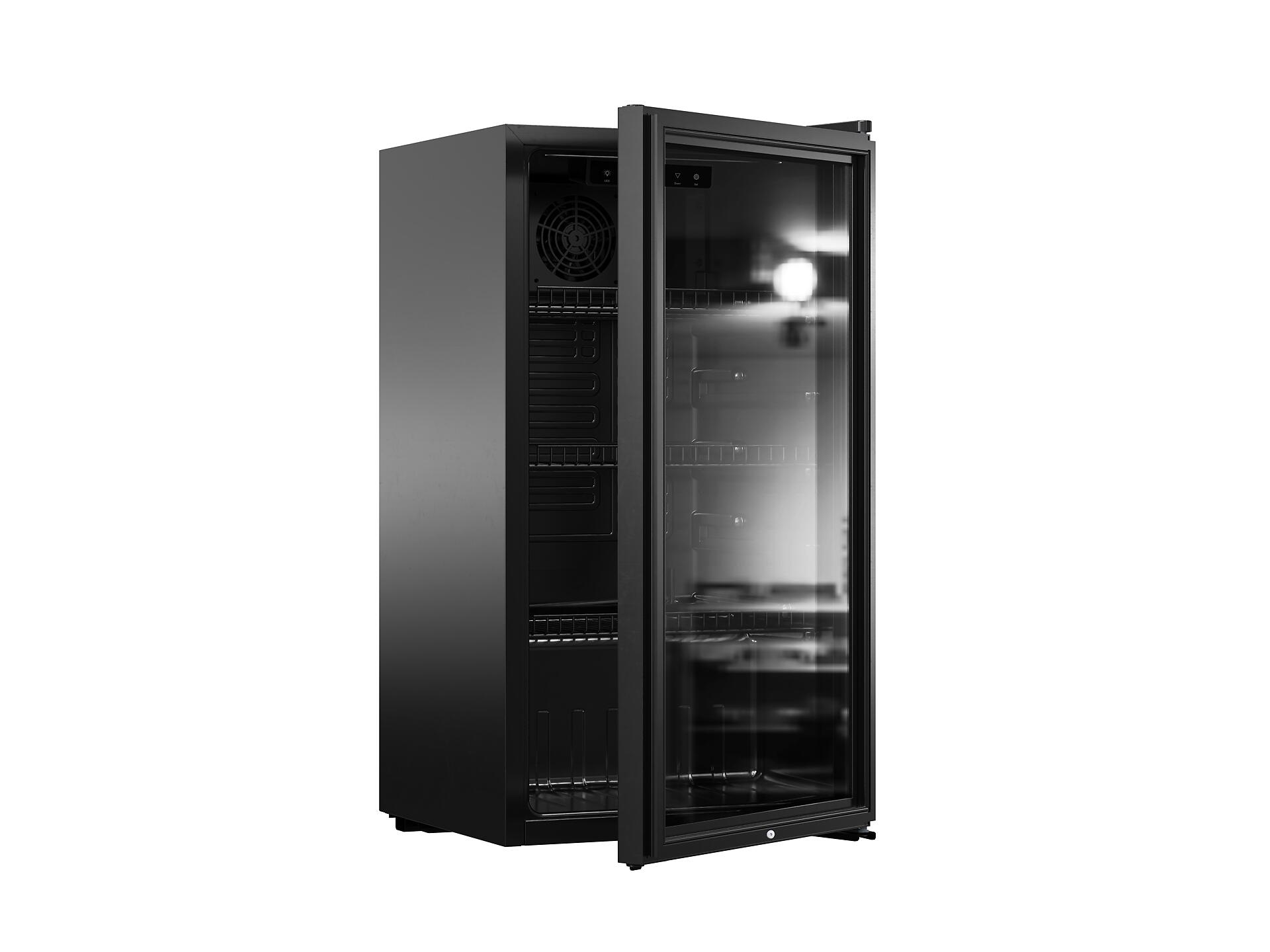 PKM Stand-Kühlschrank GKS83B schwarz B/H/T: ca. 44,5x83x47 cm