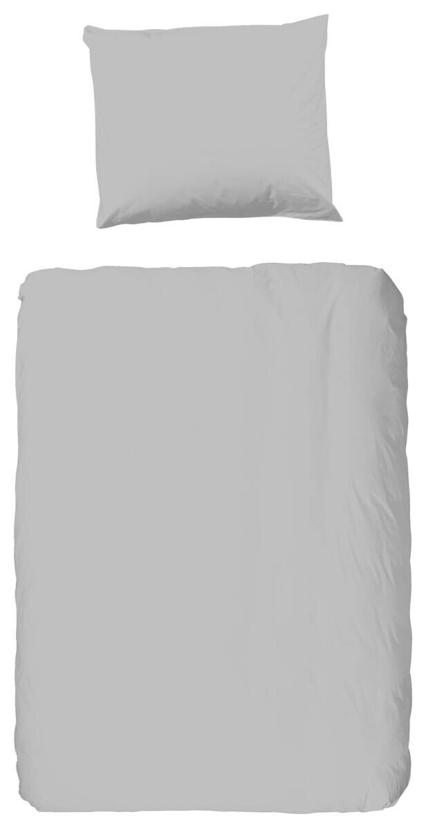 Baumwoll Bettwäsche hellgrau Baumwolle B/L: ca. 120x150 cm