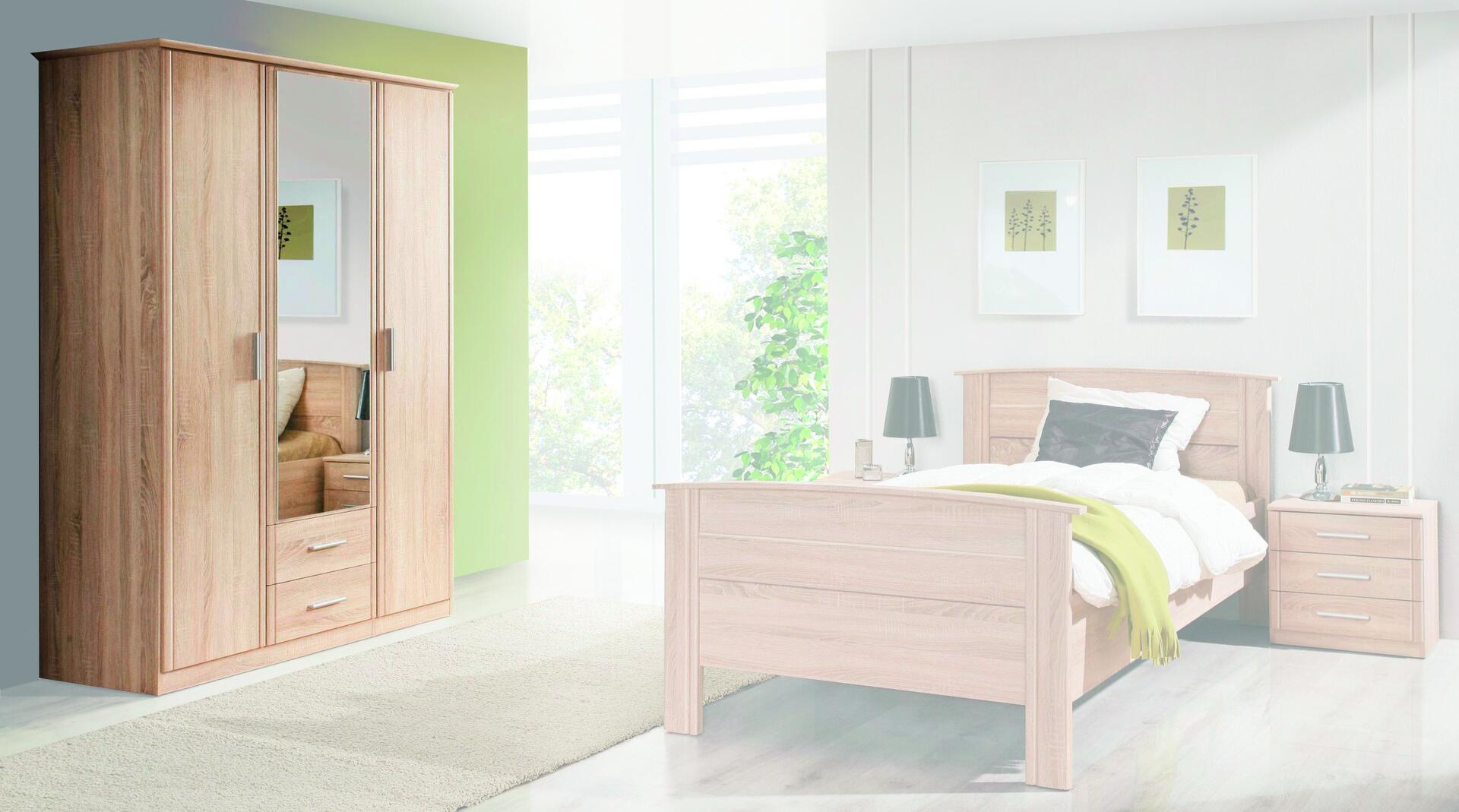 Kleiderschrank  Eiche Sonoma Nachbildung B/H/T: ca. 139,2x200,8x59,6 cm