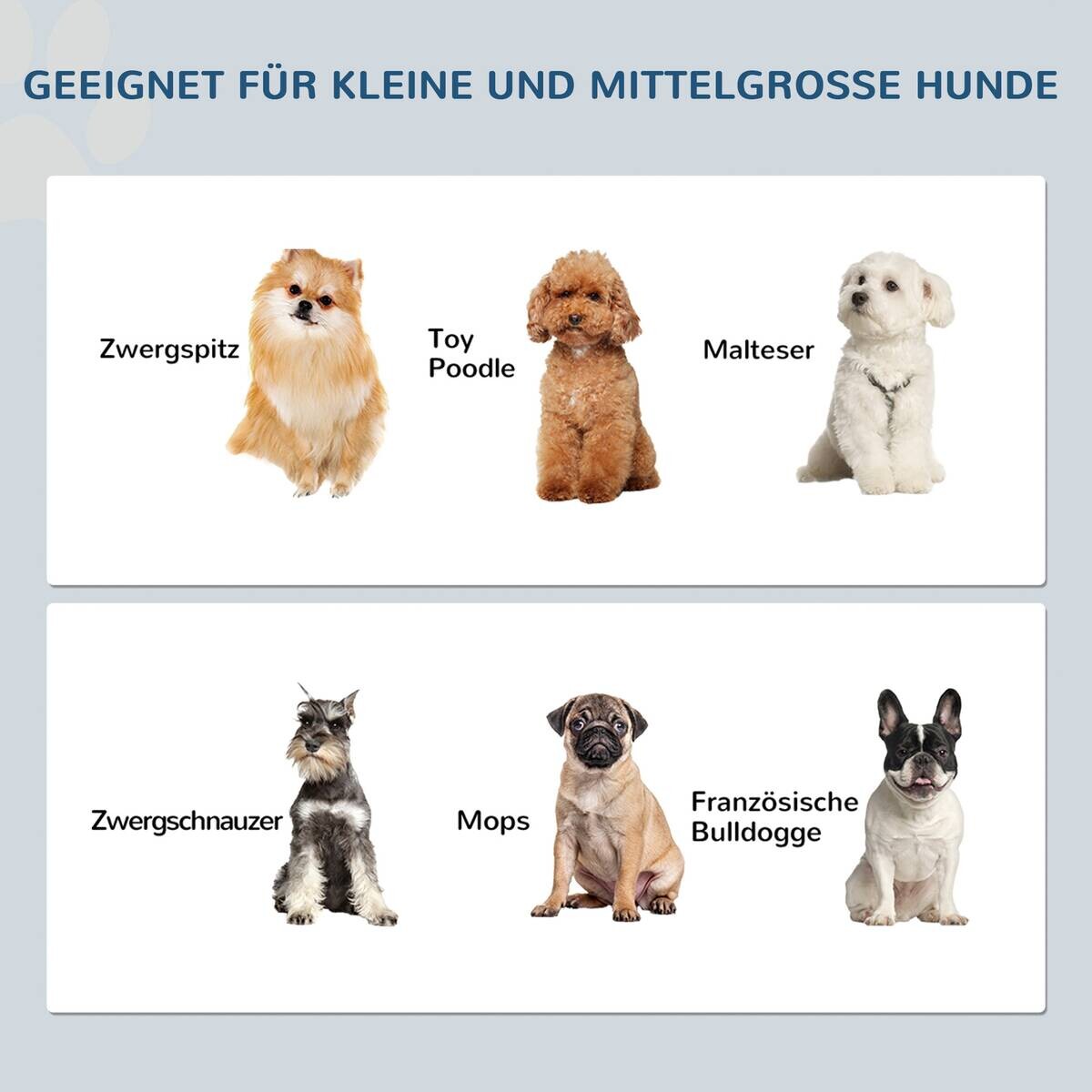 PawHut Futternapf grau MDF B/H/L: ca. 24x15x44 cm