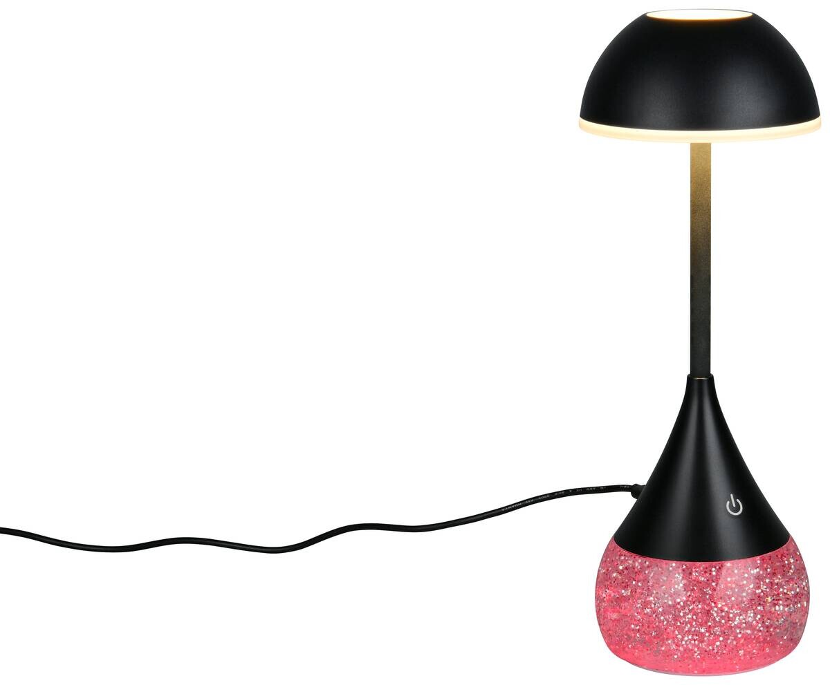Reality Leuchten LED-Tischleuchte Tembo schwarz Kunststoff B/L: ca. 11x28,3 cm