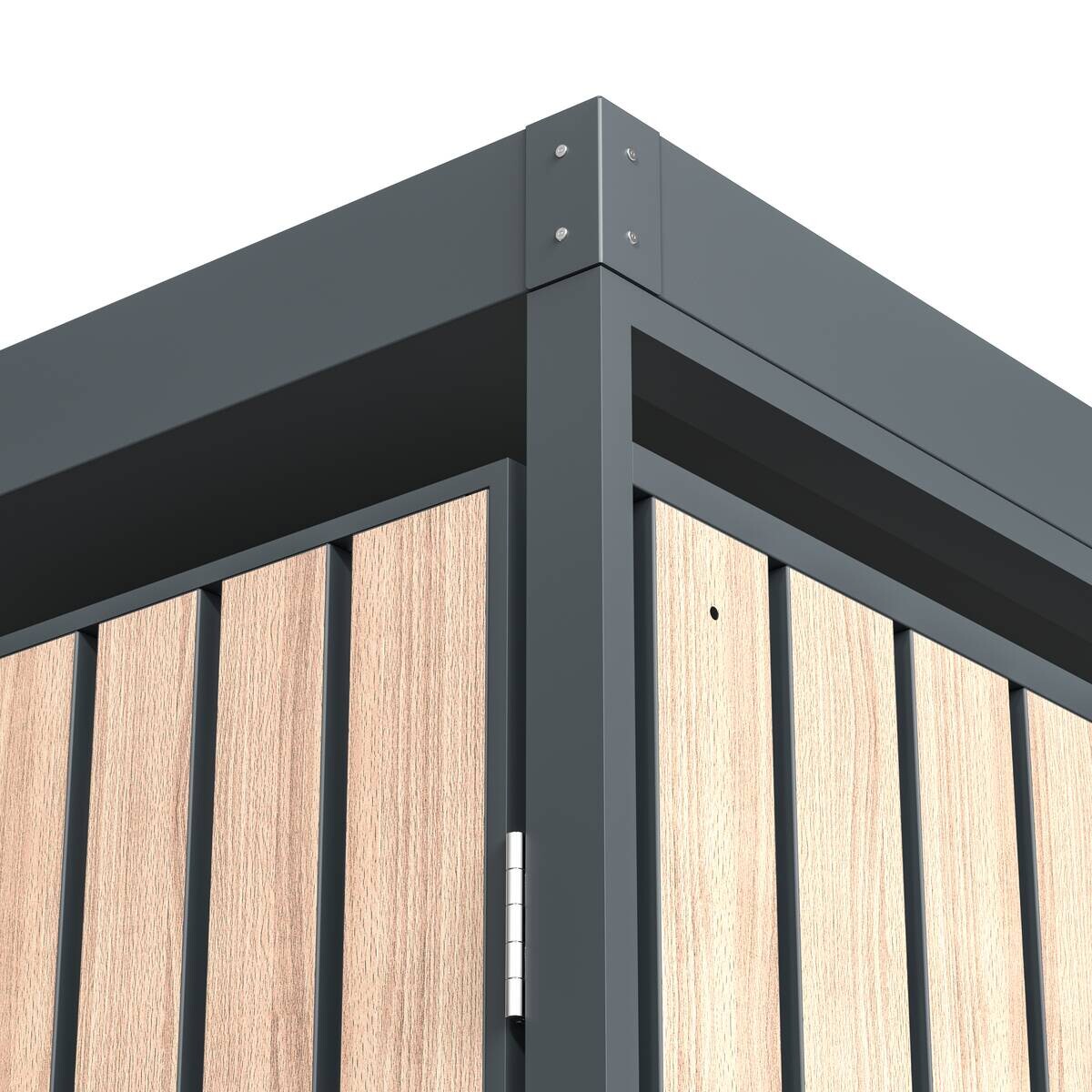 Westmann Mülltonnenbox Planta braun B/H/L: ca. 332x124x84 cm