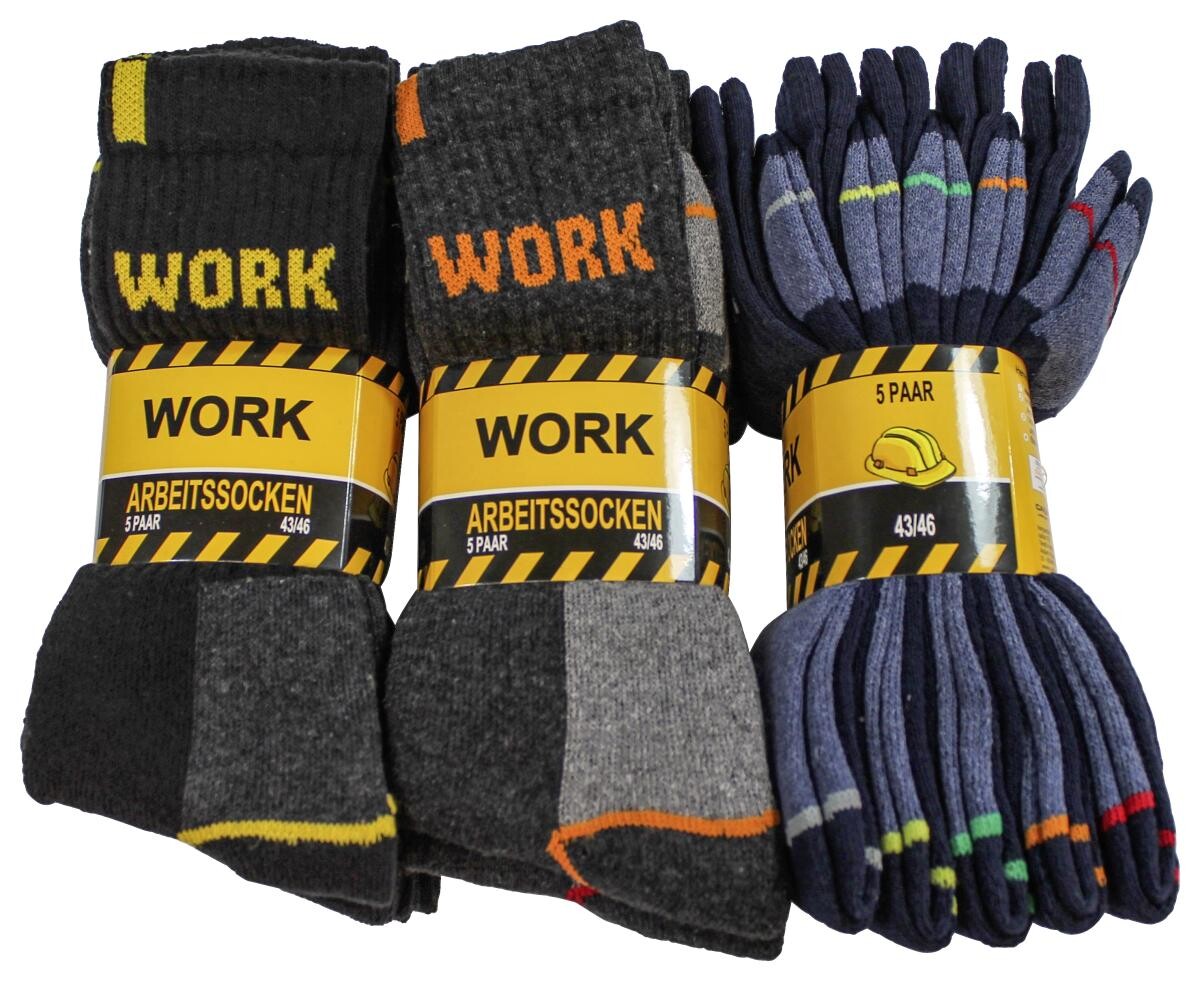 Herren-Socken sortiert 5 Packstücke Größe 43-46