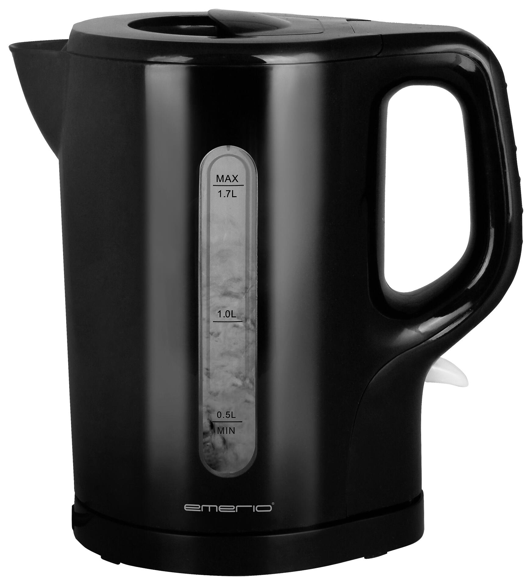Emerio Wasserkocher WK-123314.7 schwarz Kunststoff B/H/L: ca. 14x22,7x21 cm ca. 1,7 l