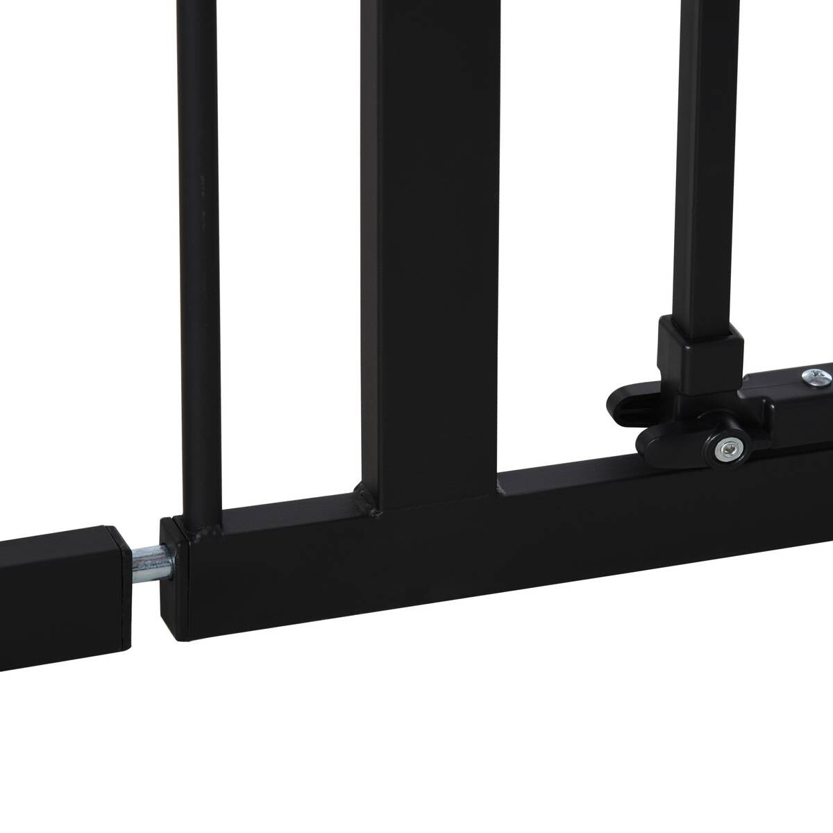 PawHut Absperrgitter schwarz Kunststoff B/H/L: ca. 2x76,2x136,3 cm