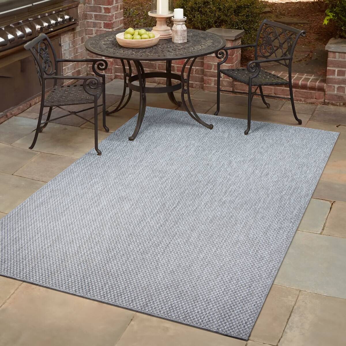 Sanat Outdoorteppich MELISSA grau B/L: ca. 140x200 cm