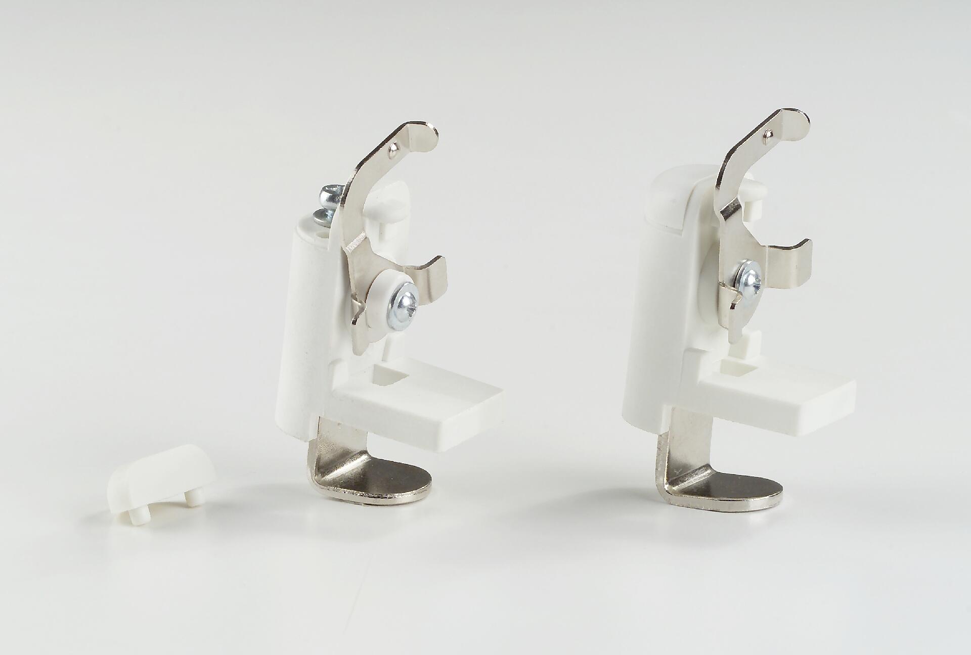 LICHTBLICK Klemmträger für Jalousien weiß 2 Packstücke