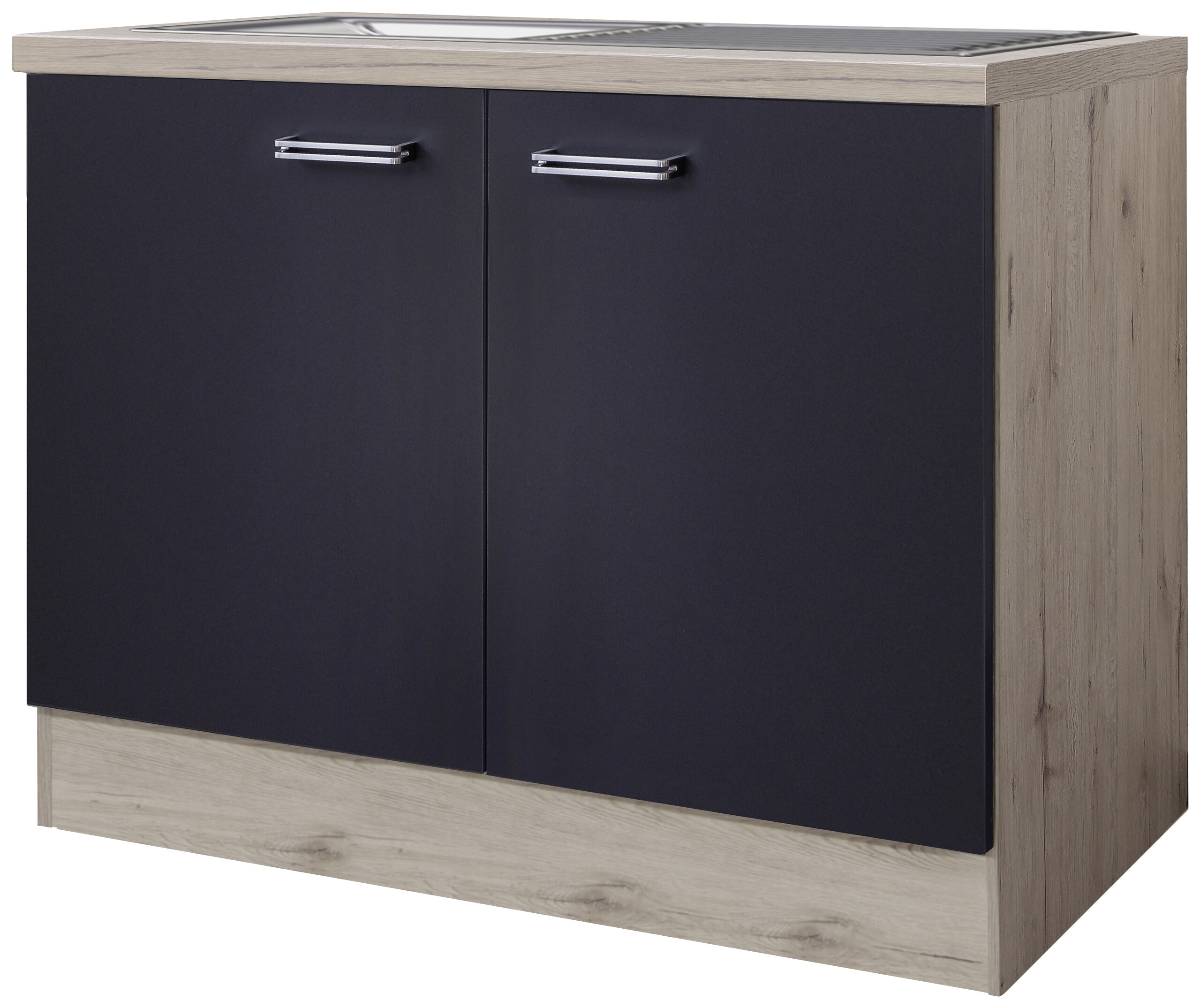 Spülenschrank Elva anthrazit B/H/T: ca. 100x86x60 cm Spülenschrank Elva anthrazit B/H/T: ca. 100x86x60 cm