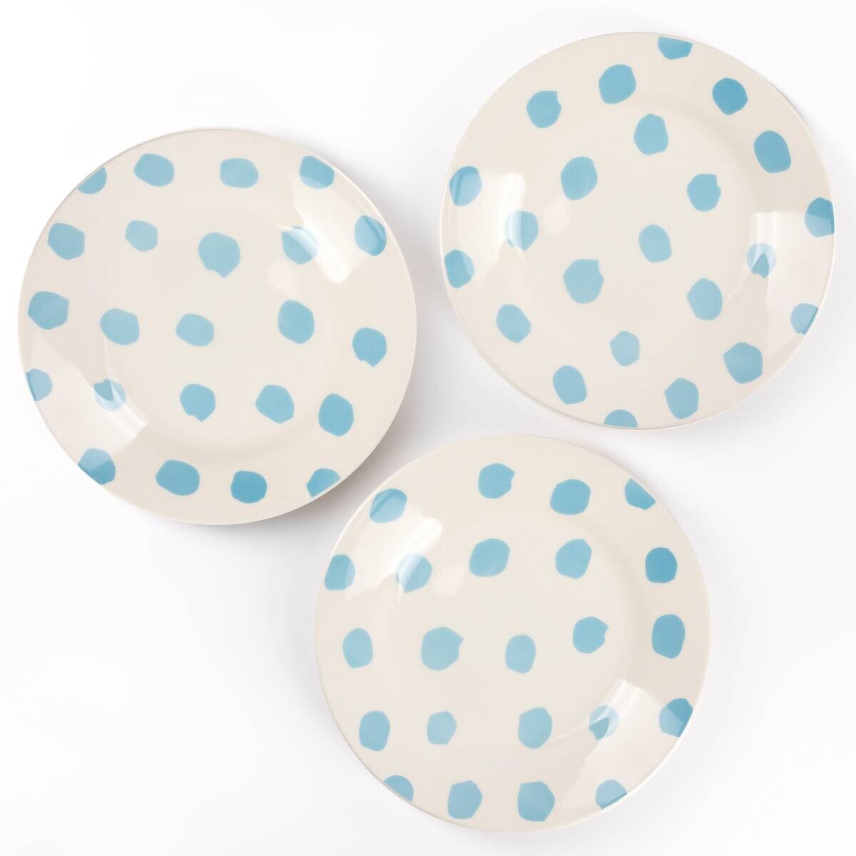 CASA SAMANTHA Teller SABOR blau Steinzeug 3 tlg.