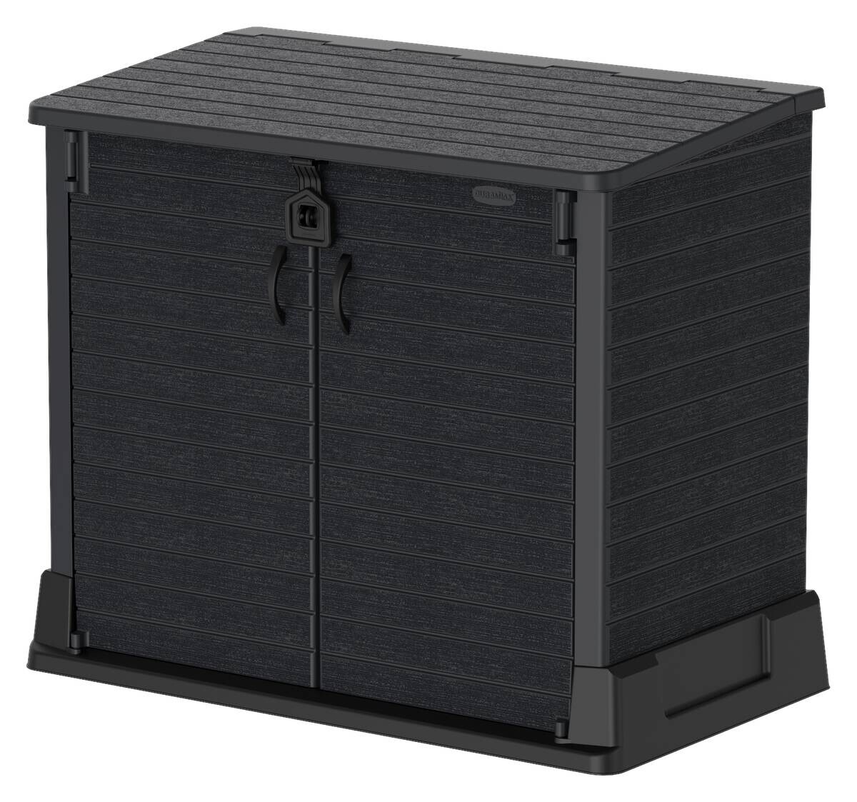 VCM Mülltonnenbox 2er StoreAway grau Kunststoff B/H/L: ca. 130x110x474 cm